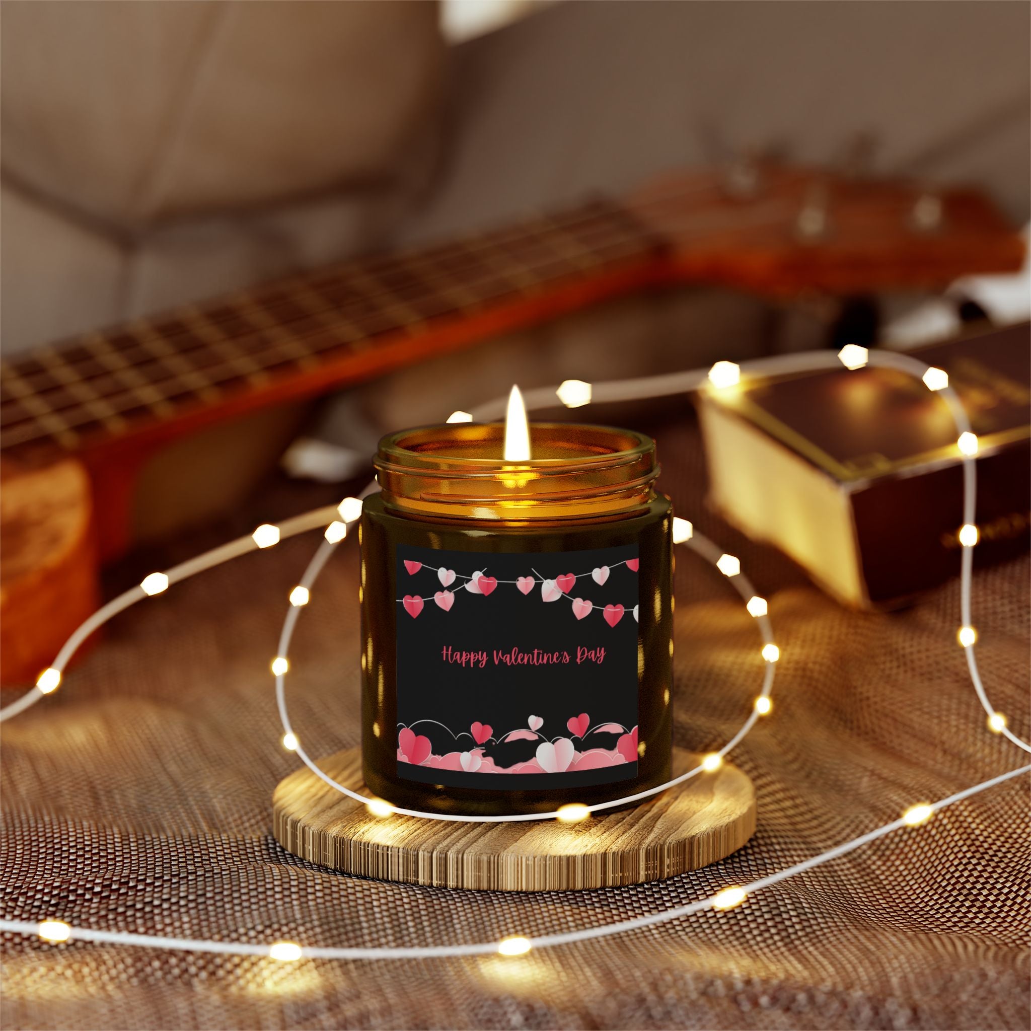 Cute Happy Valentine's Day Candle, Scented Candles, Luxury Candles Gifts for Women, Stress Relief Luxury Aromatherapy Candles, Romantic Candle Valentines Day Gifts for Her