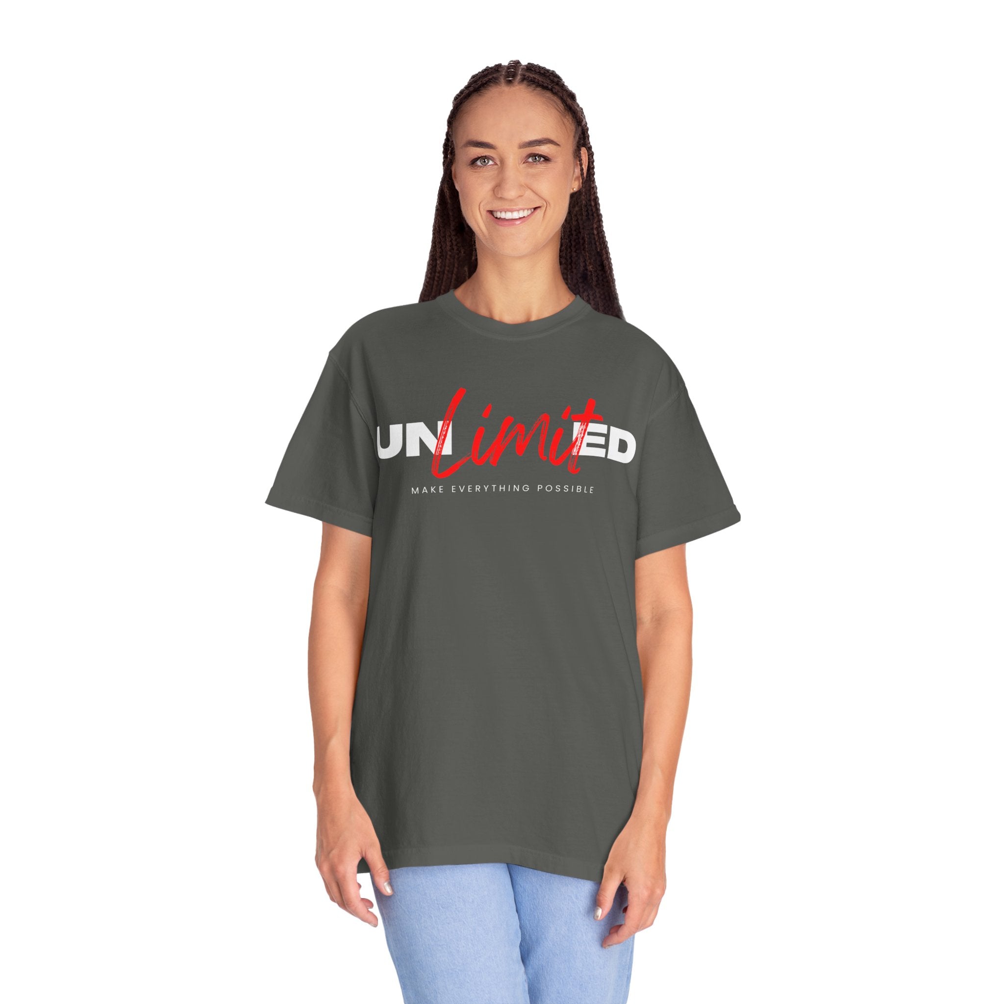 Unlimited, Make Everything Impossible, Graphic Design Unisex T-shirt, Casual Cotton Outwear, Gift for Him- Gift for Her, Stylish Tee, Cool Shirt, Trendy Apparel, Comfortable Top,