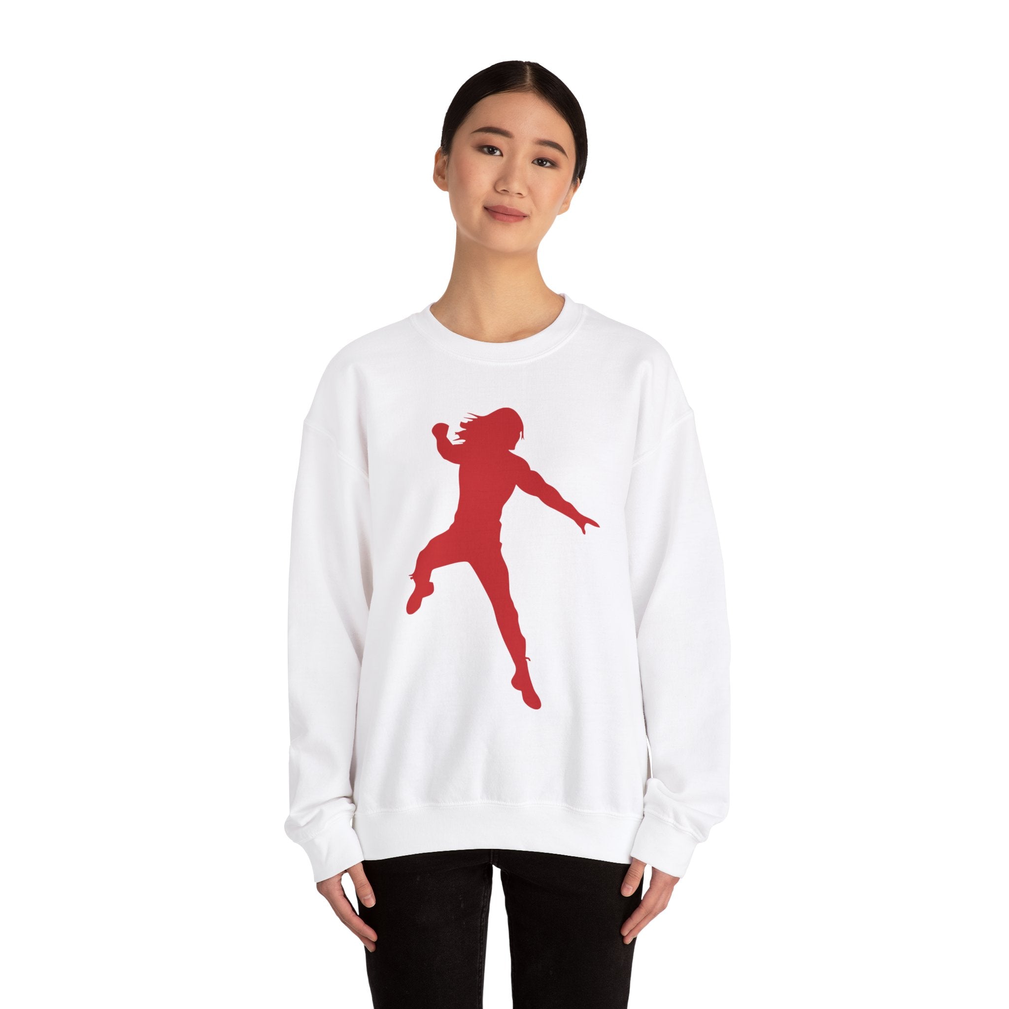 Roman Reigns Red Design, Wrestling Fan Unisex Sweatshirt - Gift for Him or Her, Casual Outwear, Graphic Design, Heavy Blend Crewneck Sweatshirt