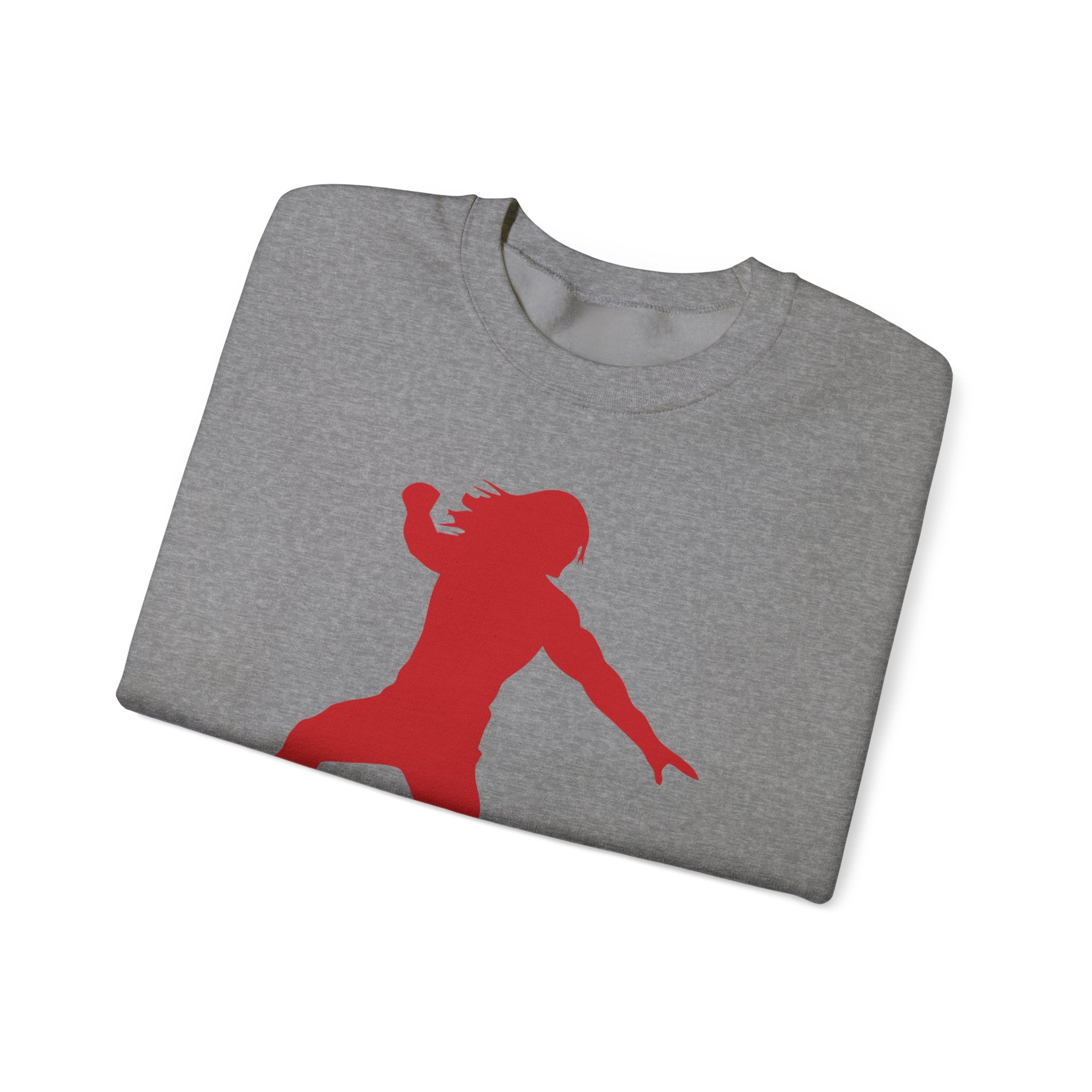 Roman Reigns Red Design, Wrestling Fan Unisex Sweatshirt - Gift for Him or Her, Casual Outwear, Graphic Design, Heavy Blend Crewneck Sweatshirt