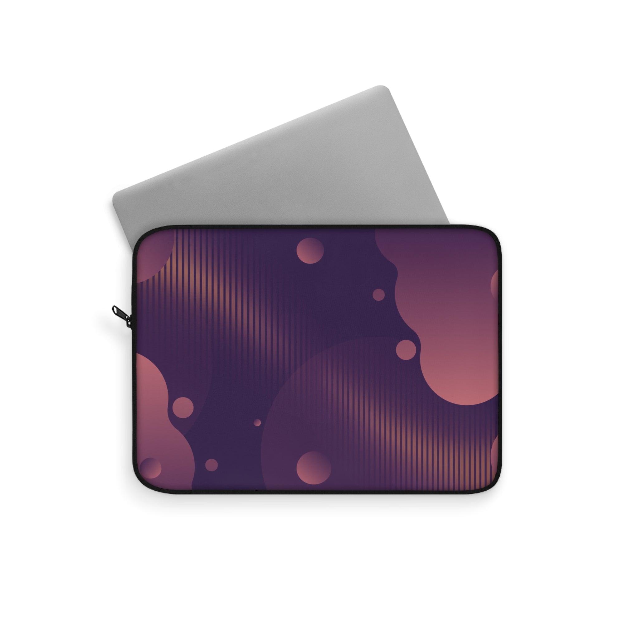 Purple & Orange Gradient Laptop Carrying Case, Computer Sleeve | Patchwork Cottage, Laptop Sleeve - Valentine's Day Gift