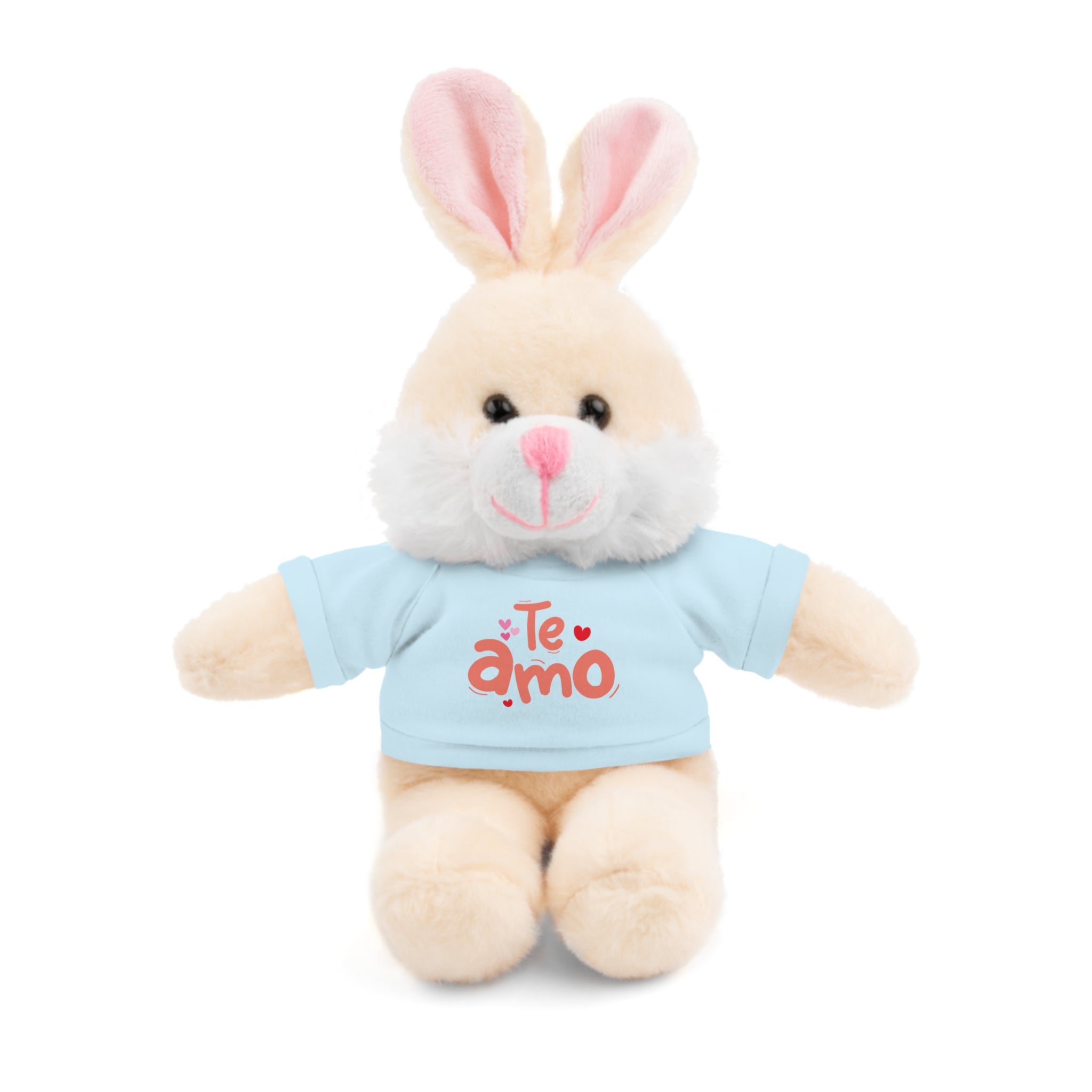 Cute Teddy Bear Plushy, Te Amo, Stuffed Animals Shirt Printed, Suitable for Soft Valentine's Day Gift