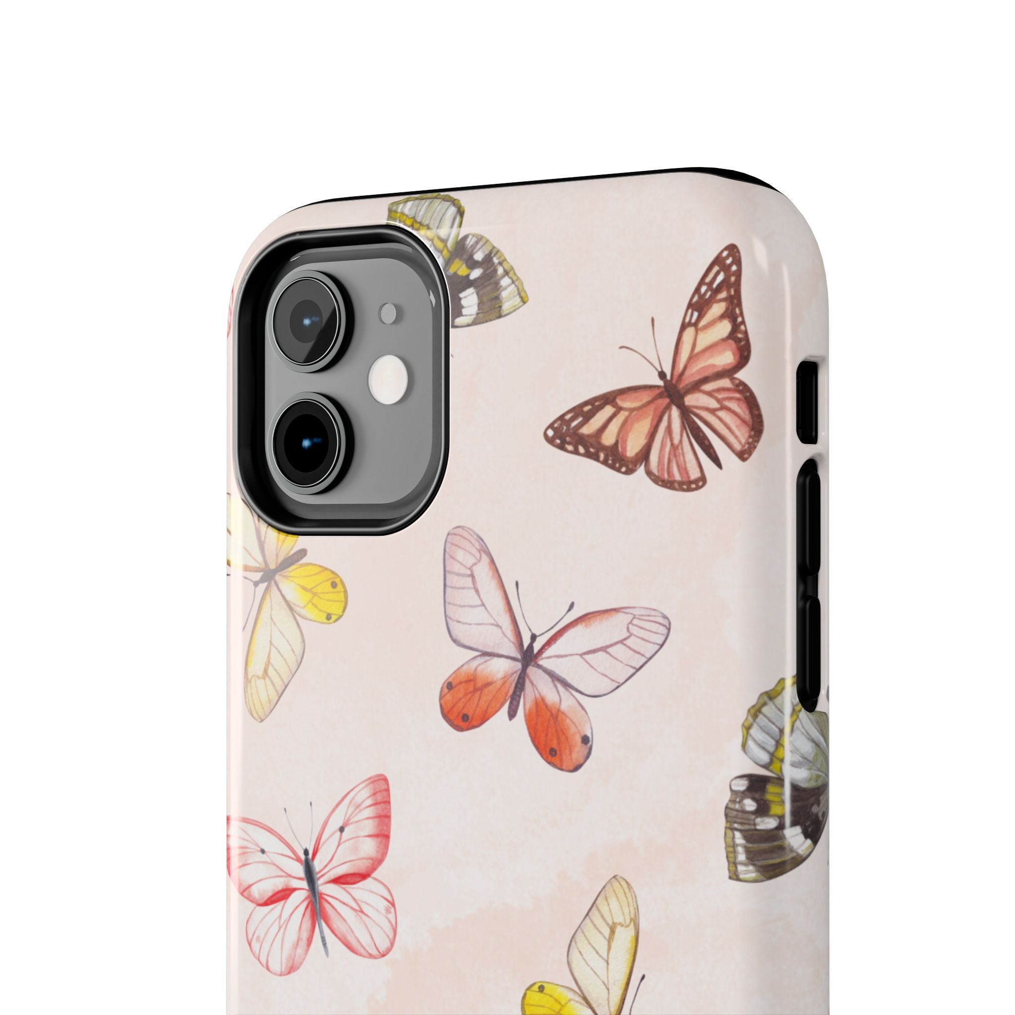 Pink Butterflies, Elegant Phone Cases, Stylish Phone Covers, Chic Phone Protectors, Fashionable Case for Her, Trendy Smartphone Accessories