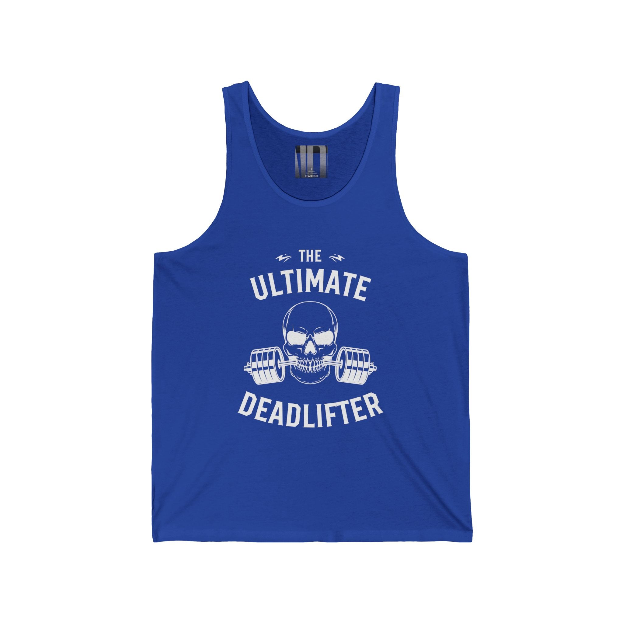 Ultimate Deadlifter White, Gym Dudes Tank Top, Workout Sleeveless Shirt, Fitness Muscle Tee, Athletic Unisex Jersey Tank, Bodybuilding Tank, Exercise Vest