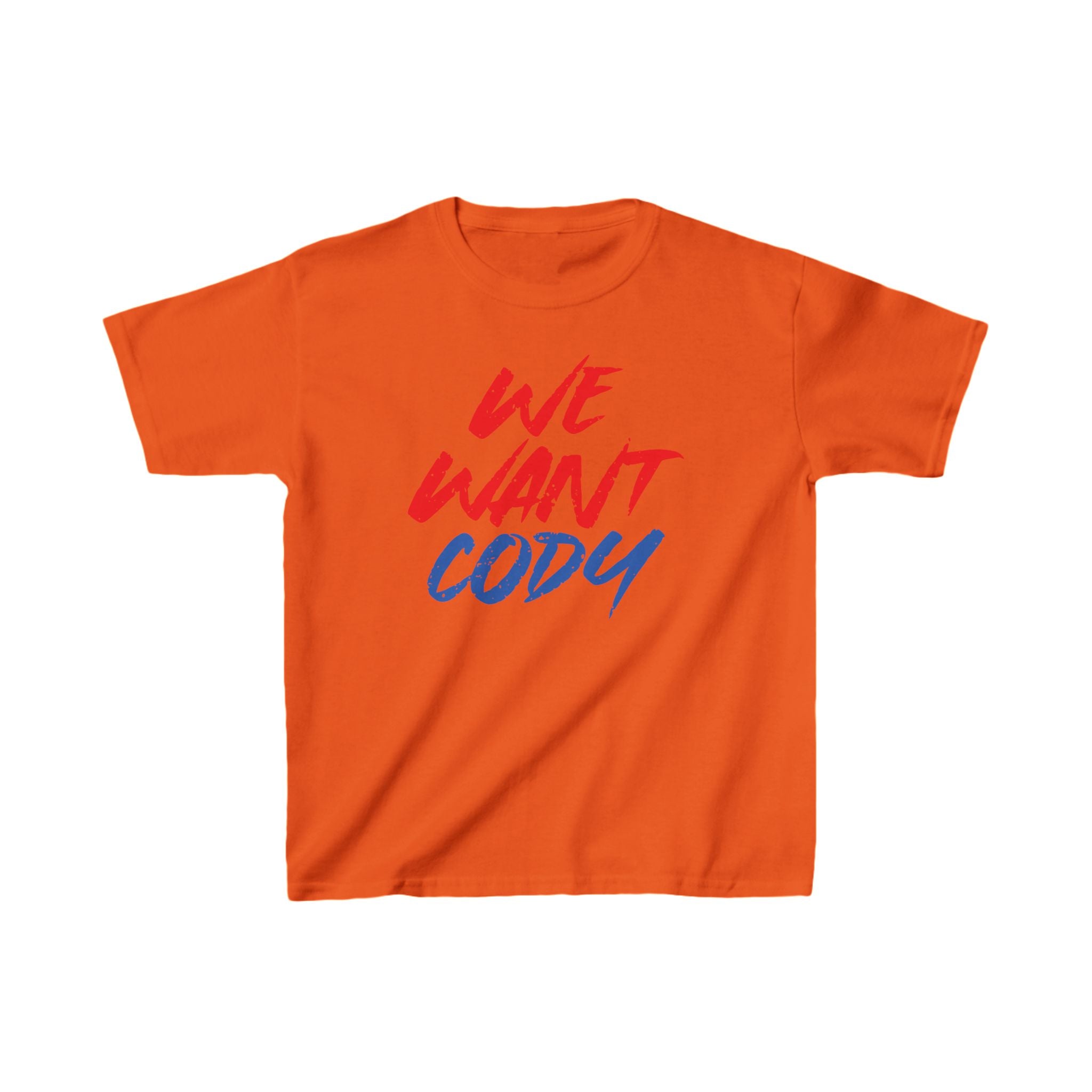 Cody Rhodes "We Want Cody" Shirt, Unisex Kids Shirt, Sports Fan T-Shirt, Best Gift for Kids,  Cotton Shirt for Kids