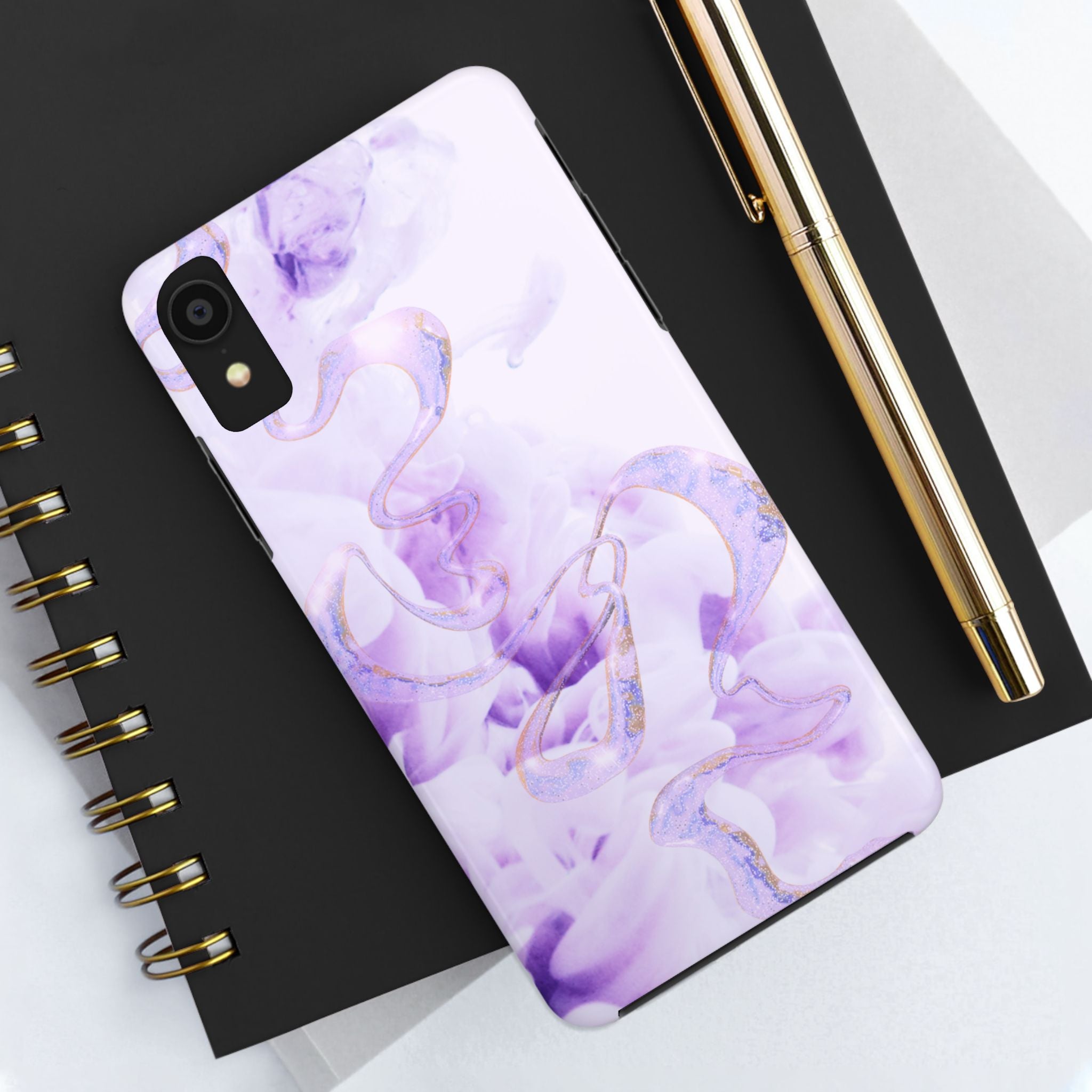 Abstract Purple Fluid Design, Elegant Phone Cases, Stylish Phone Covers, Chic Phone Protectors, Fashionable Case for Her, Trendy Smartphone Accessories