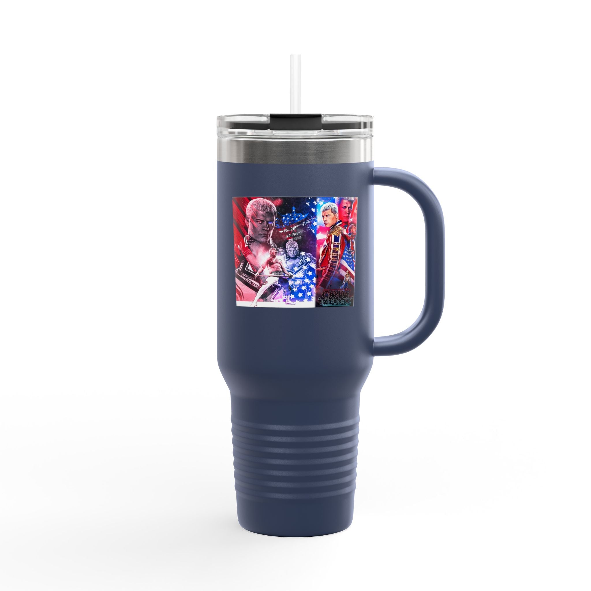 Cody Rhodes Straight Graphic Design,  Insulated Travel Mug, Gift for Her Gift for Him - 40oz, Gift for Her, Gift for Him