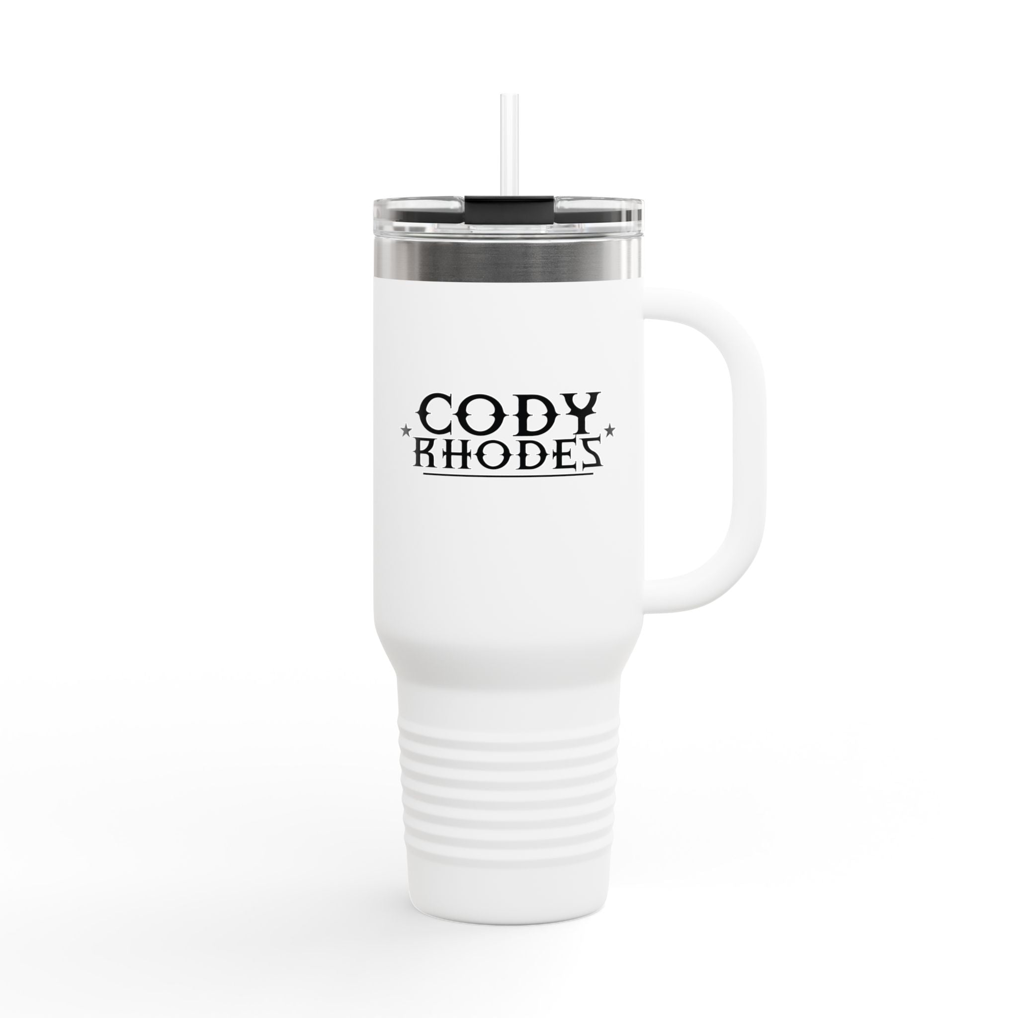 Cody Rhodes Graphic Black Text Design,  Insulated Travel Mug, Gift for Her Gift for Him - 40oz, Gift for Her, Gift for Him