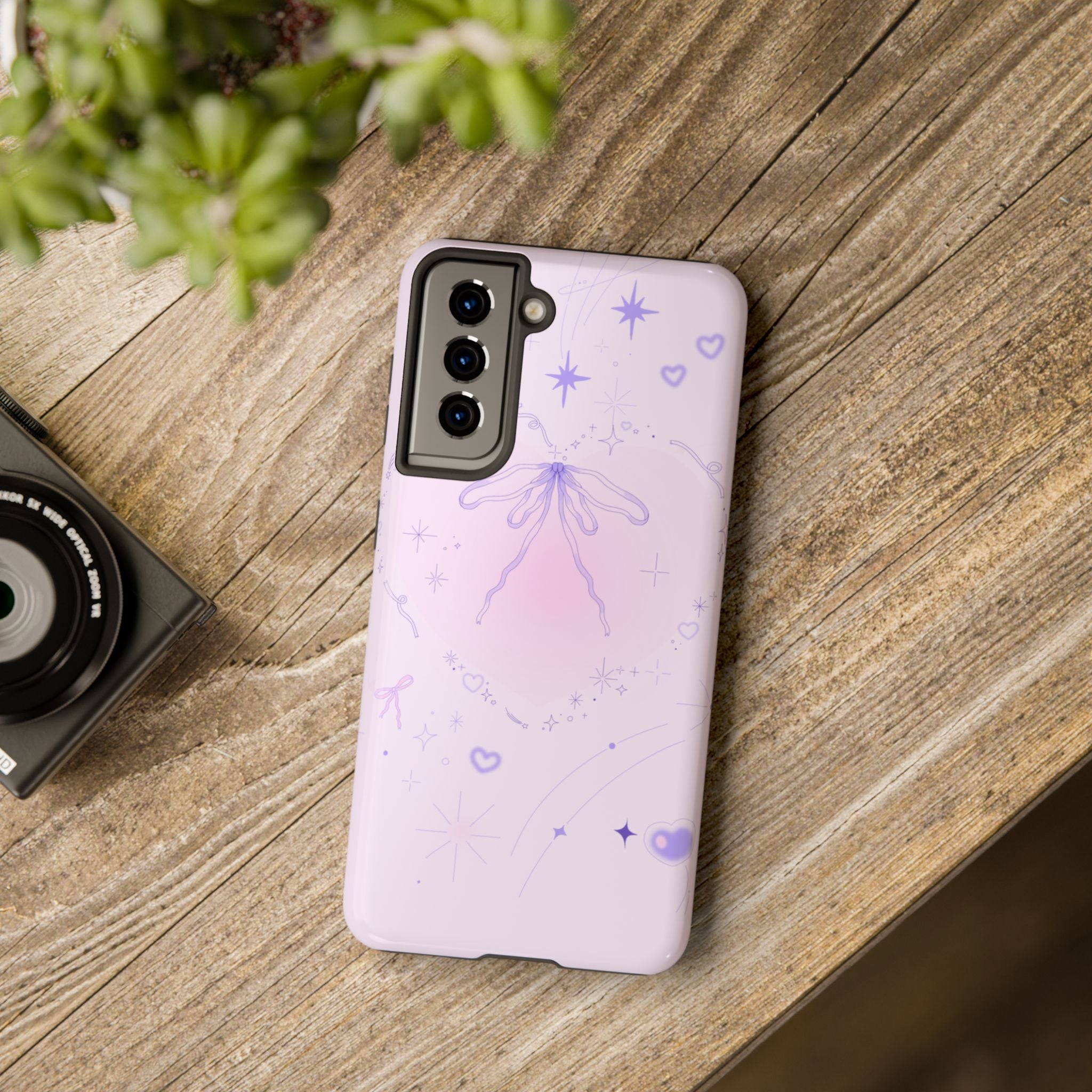 Pink Purple Delicate Fine Line Design, Elegant Phone Cases, Stylish Phone Covers, Chic Phone Protectors, Fashionable Case for Her, Trendy Smartphone Accessories