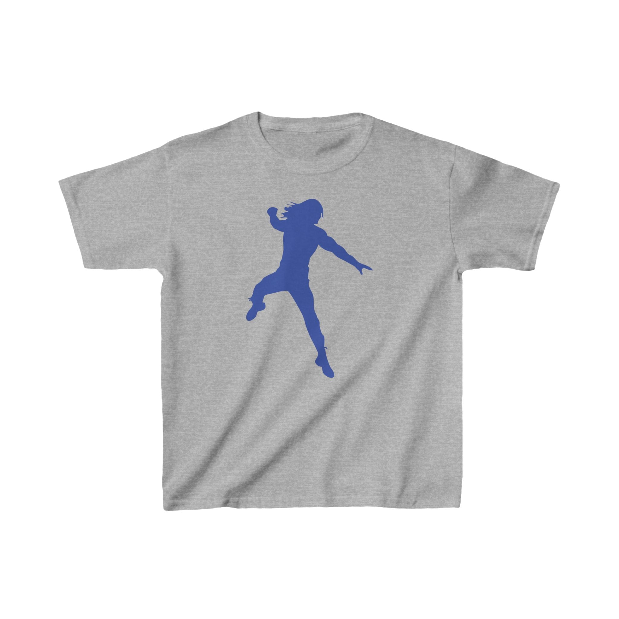 Jump Roman Reigns Blue Graphic Design Shirt, Unisex Kids Shirt, Sports Fan T-Shirt, Best Gift for Kids,  Cotton Shirt for Kids