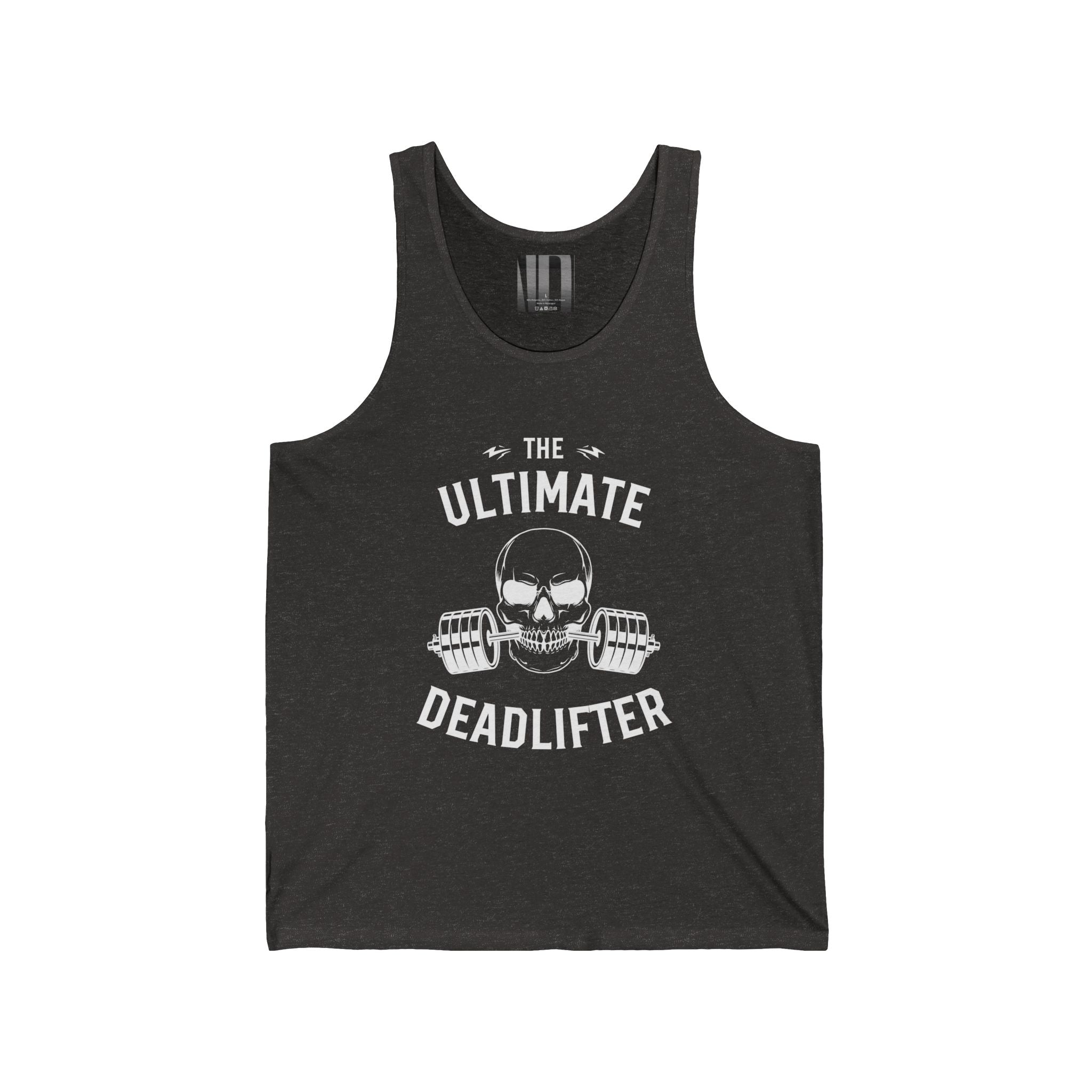 Ultimate Deadlifter White, Gym Dudes Tank Top, Workout Sleeveless Shirt, Fitness Muscle Tee, Athletic Unisex Jersey Tank, Bodybuilding Tank, Exercise Vest