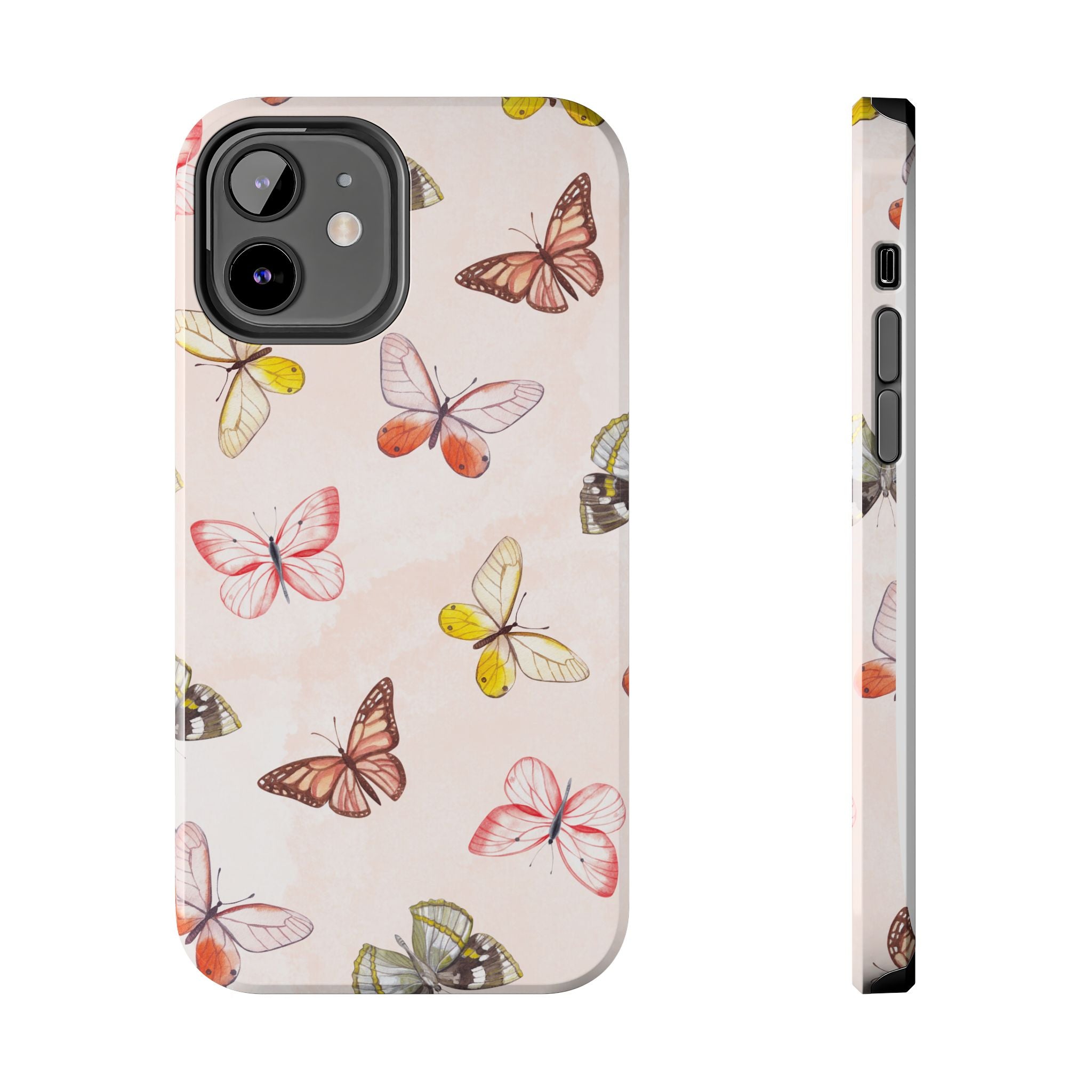 Pink Butterflies, Elegant Phone Cases, Stylish Phone Covers, Chic Phone Protectors, Fashionable Case for Her, Trendy Smartphone Accessories