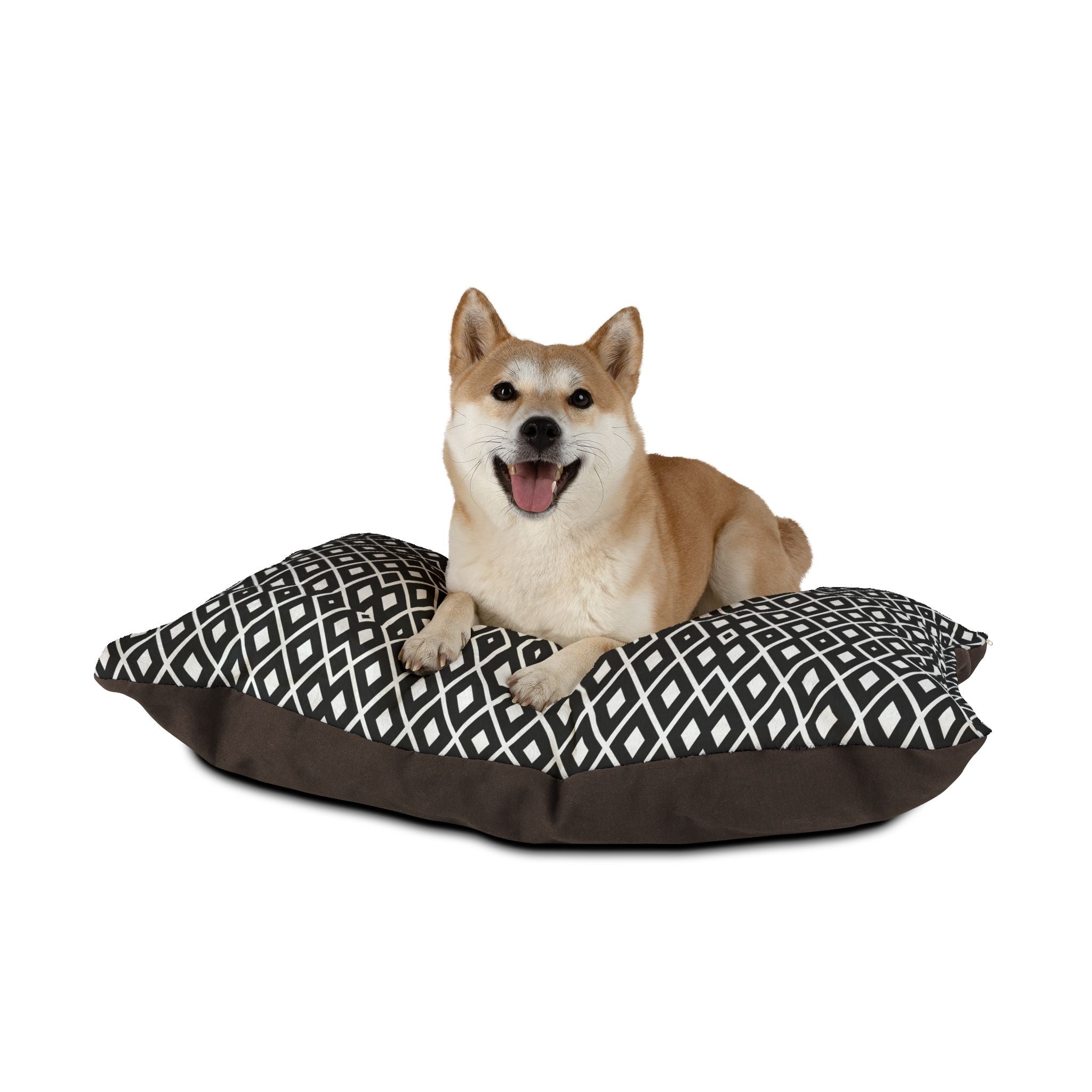 Black White Abstract Pet Bed - Cat and Dog Bed, Anti-Anxiety Small Dog Bed, Calming Dog Bed for Puppy, Cozy Cat Bed, Fluffy Dog Beds for Small Dogs, Washable Puppy Bed for Indoor Pets