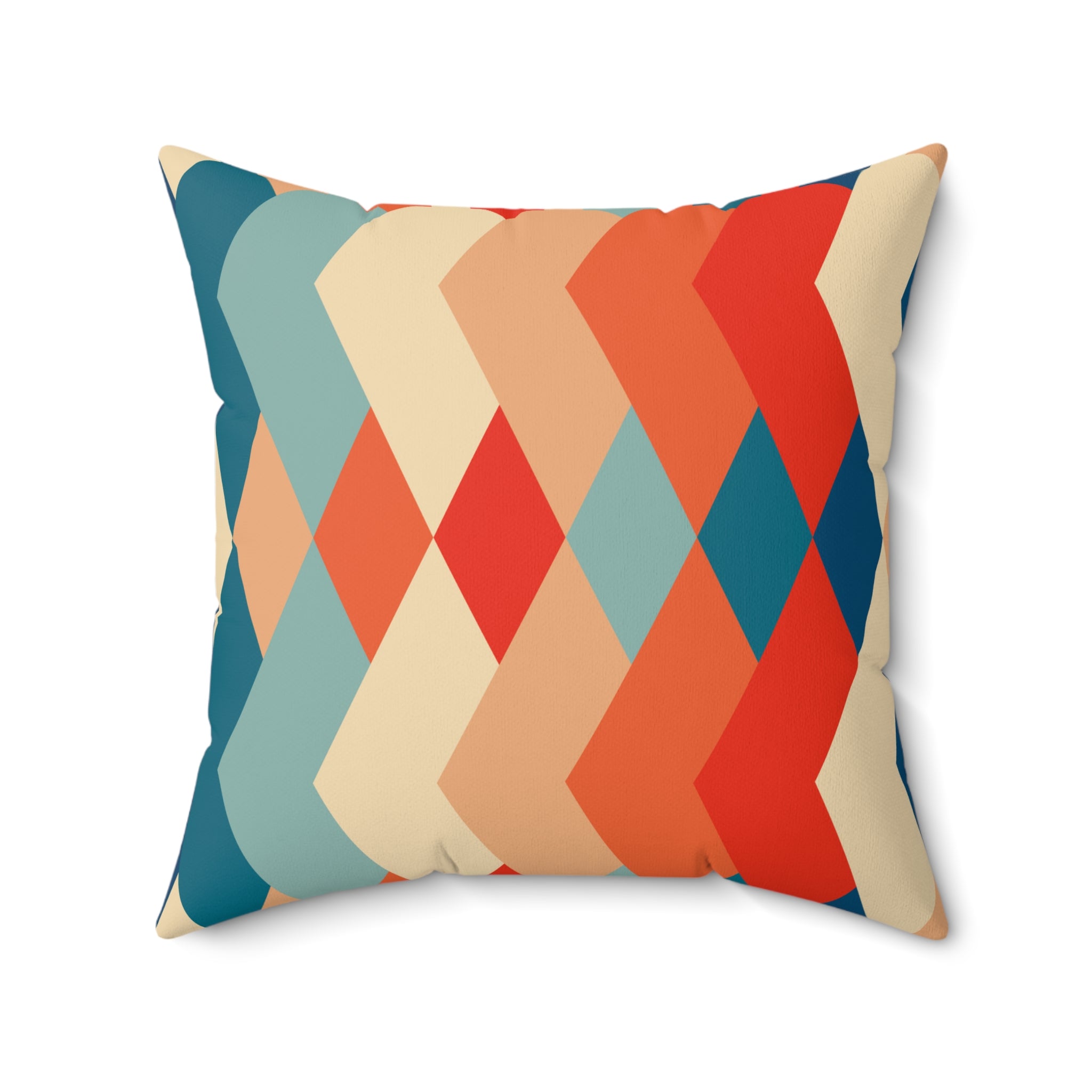 Vintage pattern 60s  pattern Pillow Covers, Decorative Couch Sofa Accent Pillows, Living Room Spun Polyester Square Pillow