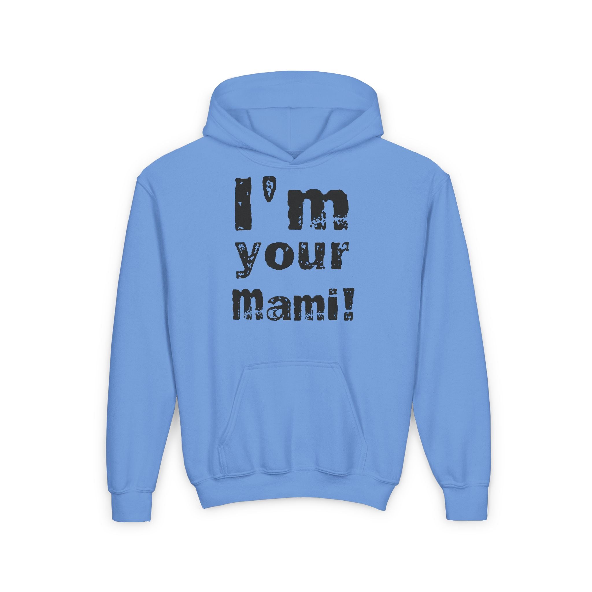 Black " I'm Your Mami " Rhea Ripley Shirt Design, Sports Fan Kids Hoodies - Youth Heavy Blend Hooded Sweatshirt, Unisex Wrestling Fan Hoodies, Gift for Her-Him, Casual Outwear