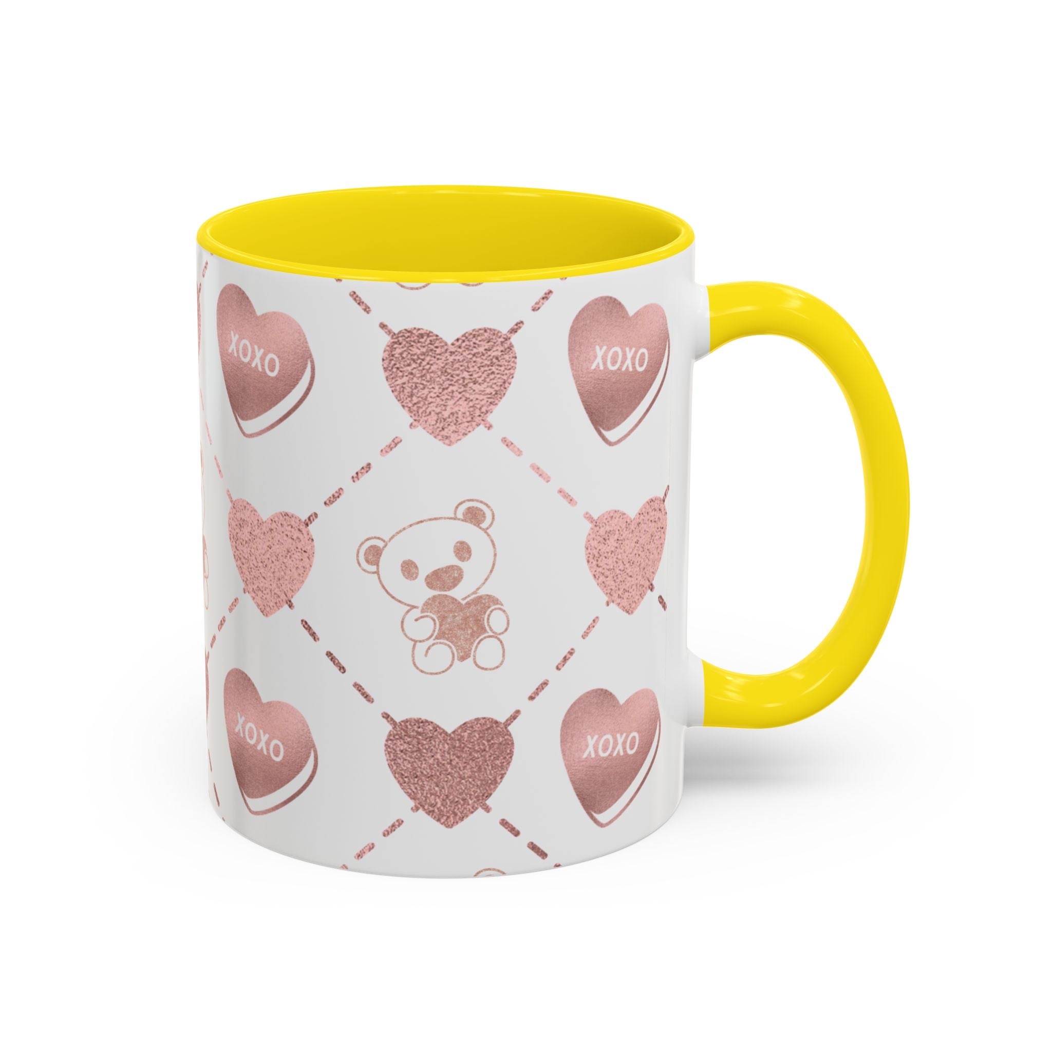 Pink Valentine's Design,  Holiday Drinkware, Valentines, Christmas Birthday Gifts for Couples, Her Boyfriend Girlfriend, Coffee Mug for Valentines Day,