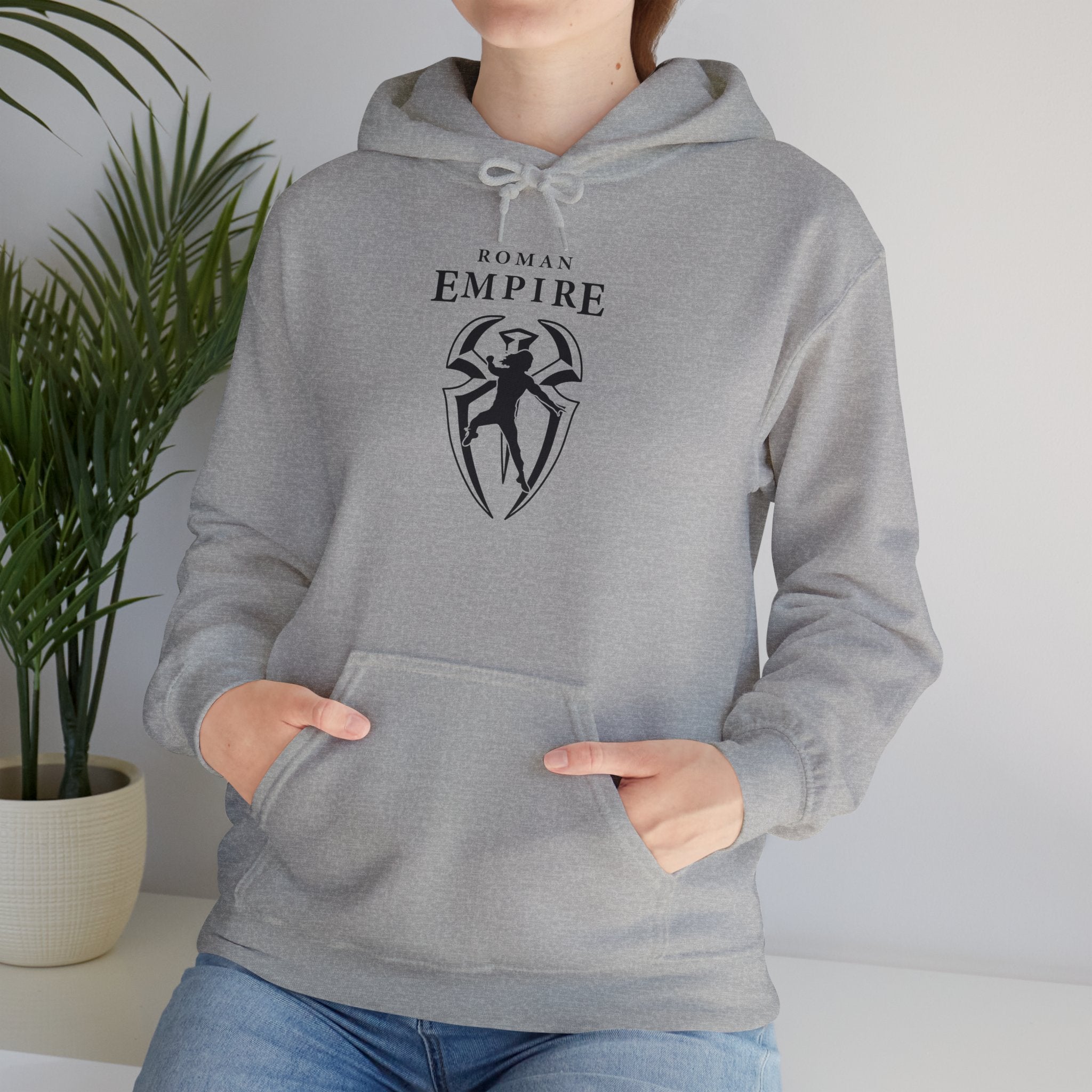 Roman Empire Roman Reigns Graphic Hoodies, Gift for Her - Gift for Him, Sports Fan Wrestling Unisex Hooded Sweatshirt, Casual Outwear