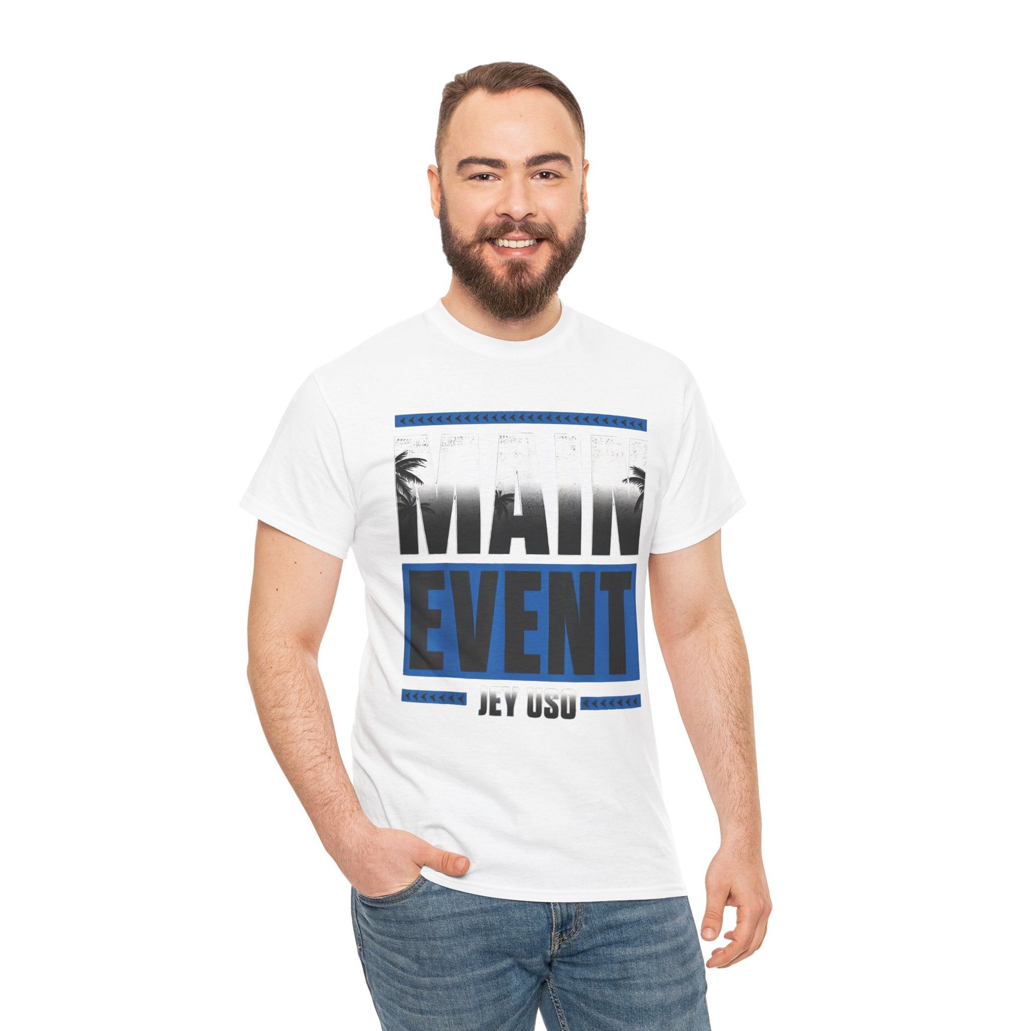 Main Event Uso Wrestling T-Shirt, Heavy Cotton Tee, Unisex Shirt, Wrestling Fan Gift, Graphic Tee