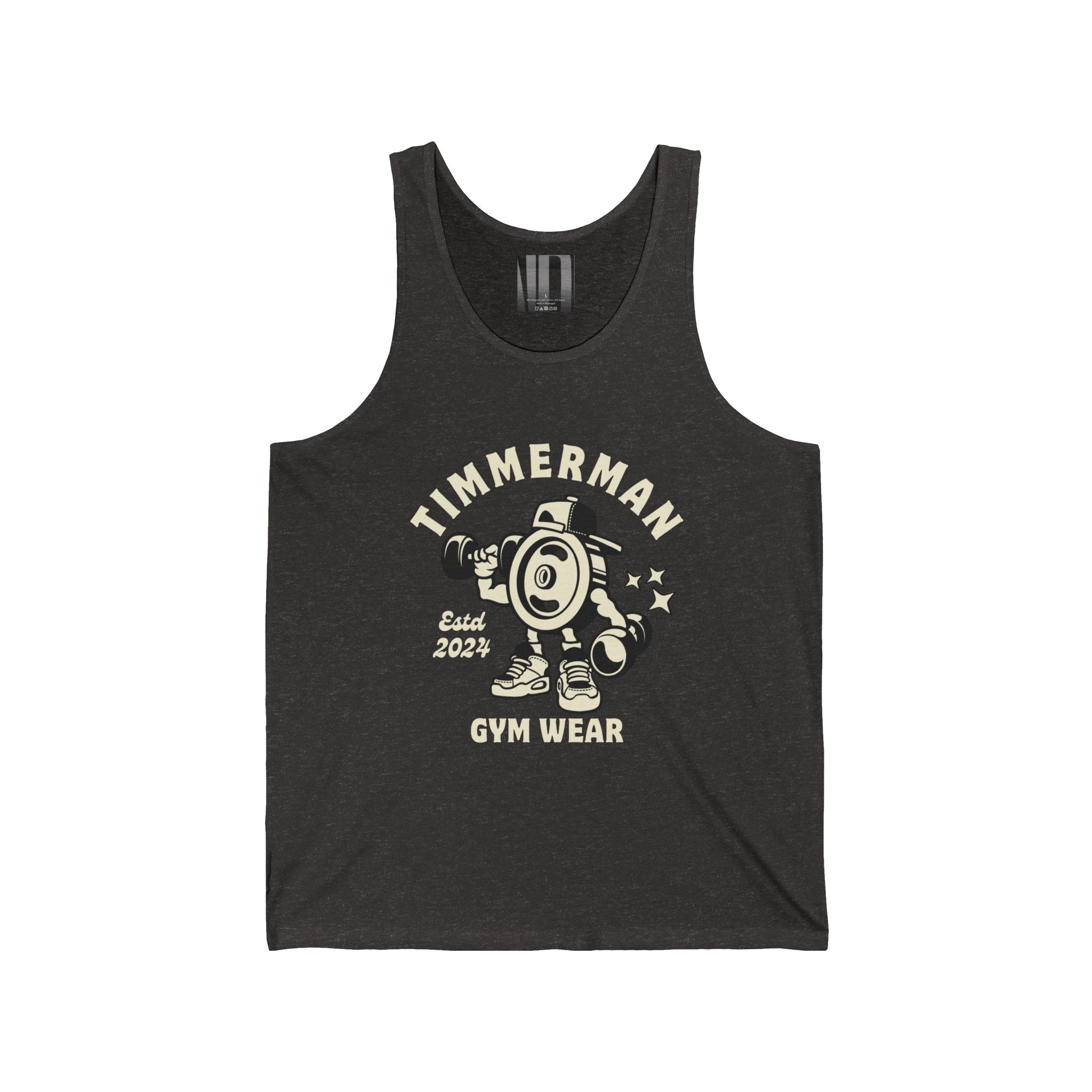 Timerman, Gym Dudes Tank Top, Workout Sleeveless Shirt, Fitness Muscle Tee, Athletic Unisex Jersey Tank, Bodybuilding Tank, Exercise Vest