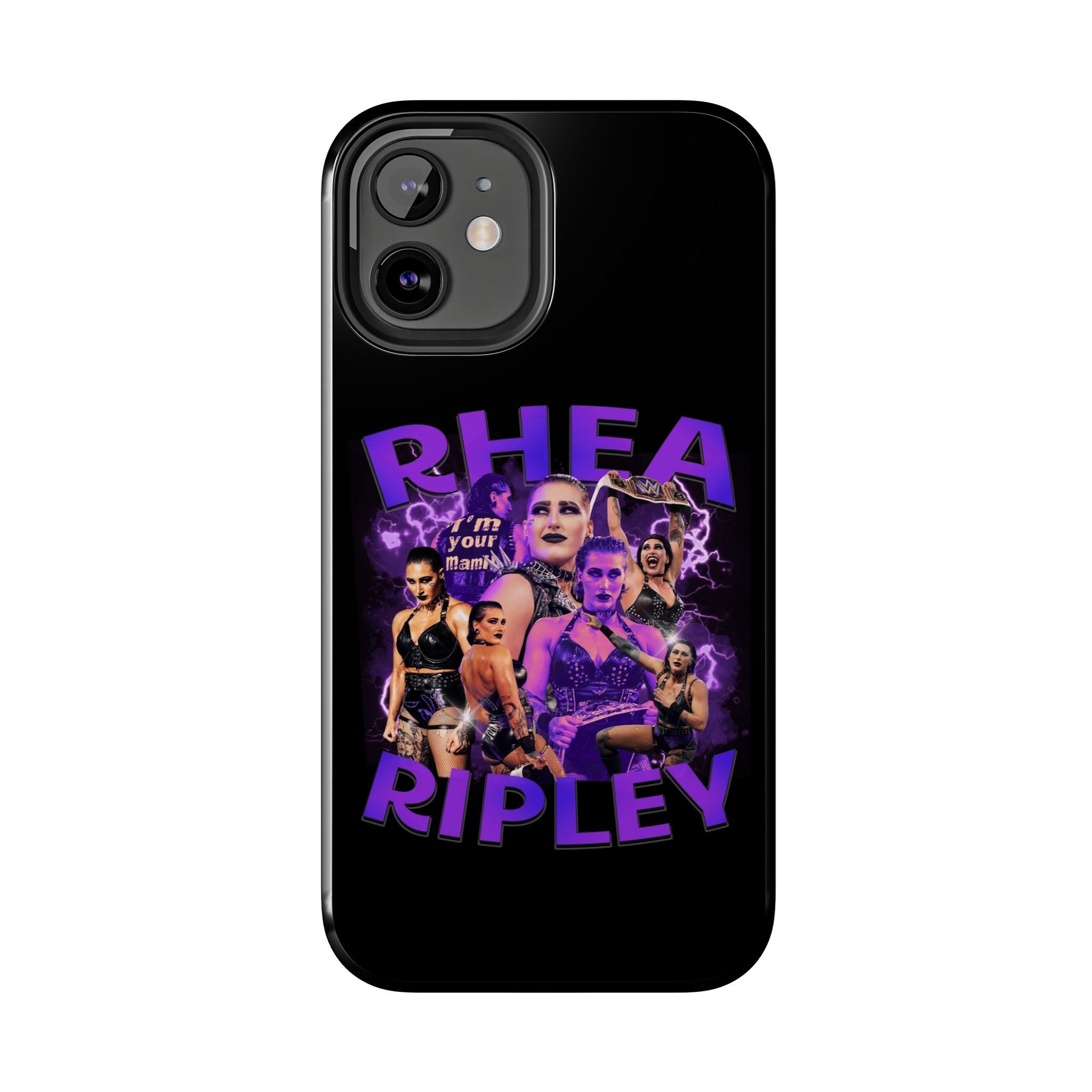 Rhea Ripley Graphic Portrait Design, iPhone and Samsung Case Cool Graphic Sports Fan Phone Case