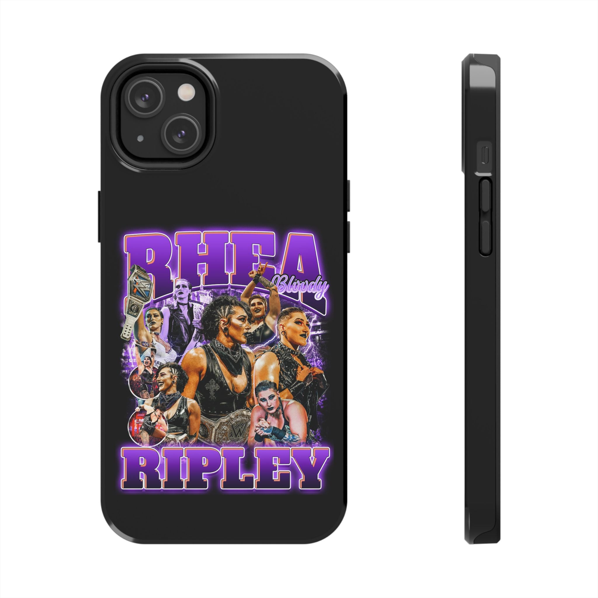 Rhea Ripley Graphic Portrait Design, iPhone and Samsung Case Cool Graphic Sports Fan Phone Case