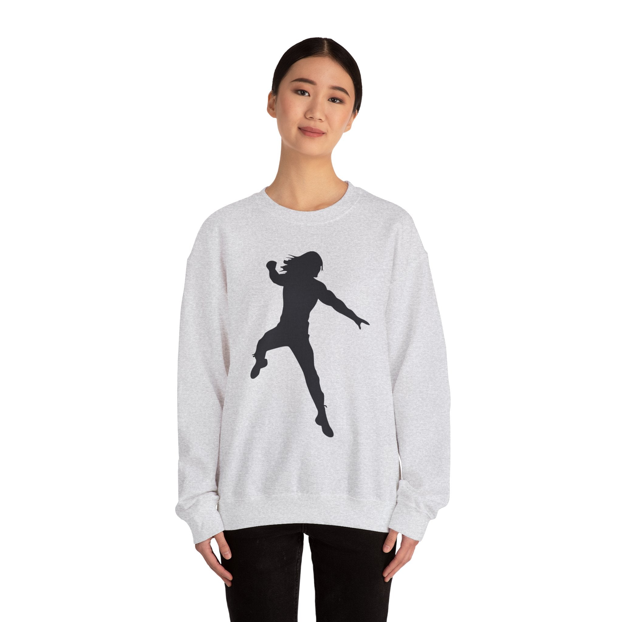 Roman Reigns Black Design, Wrestling Fan Unisex Sweatshirt - Gift for Him or Her, Casual Outwear, Graphic Design, Heavy Blend Crewneck Sweatshirt