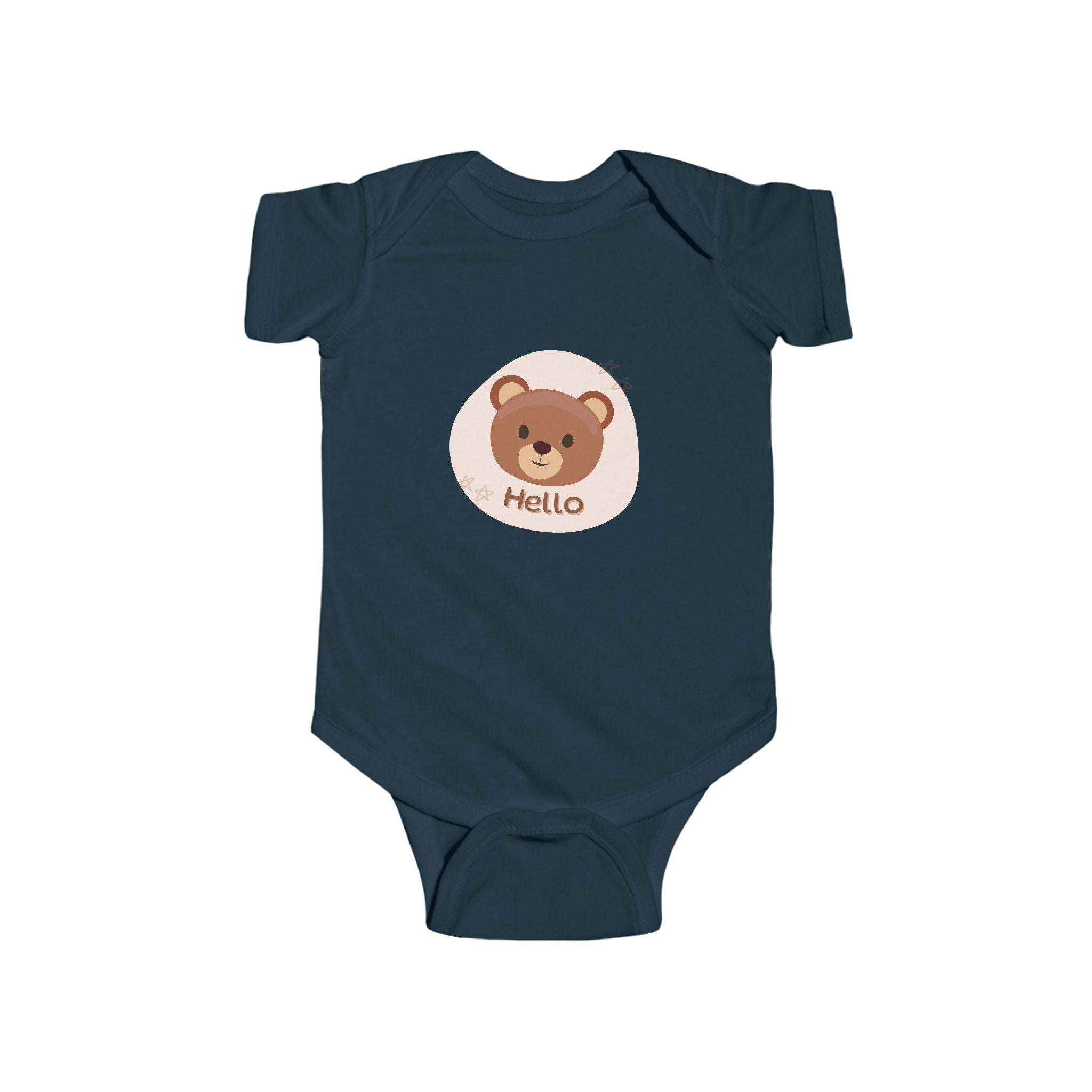 Hello Bear Infant Bodysuit, Cute Designs, Gift for Baby, Comfortable, Baby Shower Gift, Newborn Outfit, Baby Clothing