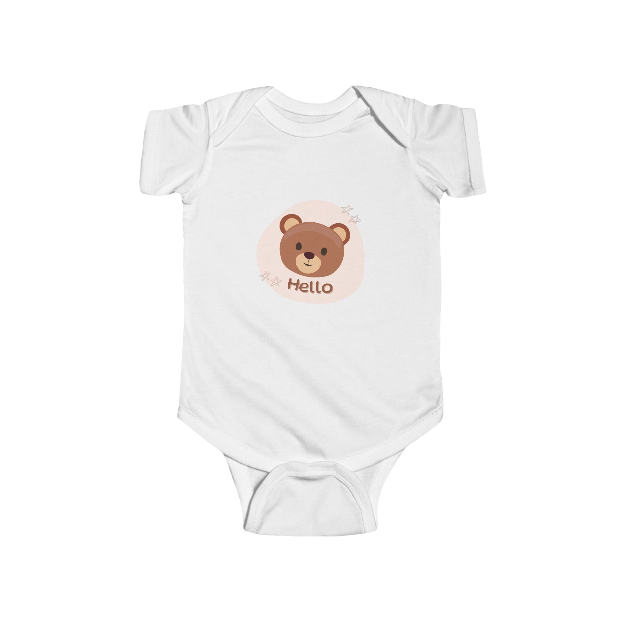 Hello Bear Infant Bodysuit, Cute Designs, Gift for Baby, Comfortable, Baby Shower Gift, Newborn Outfit, Baby Clothing