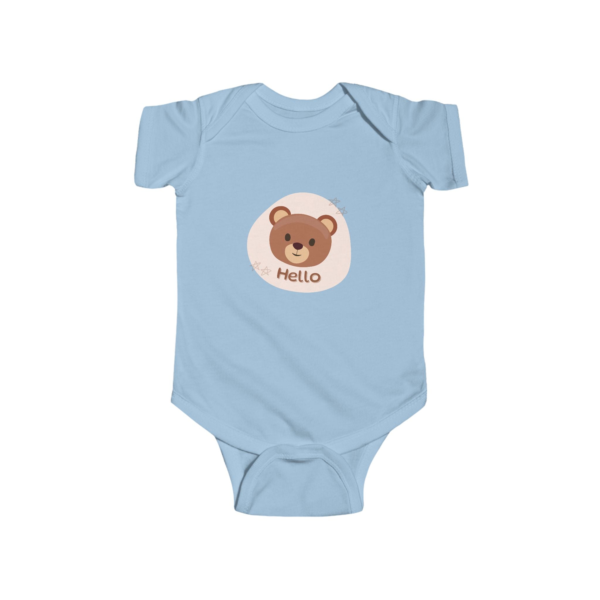 Hello Bear Infant Bodysuit, Cute Designs, Gift for Baby, Comfortable, Baby Shower Gift, Newborn Outfit, Baby Clothing