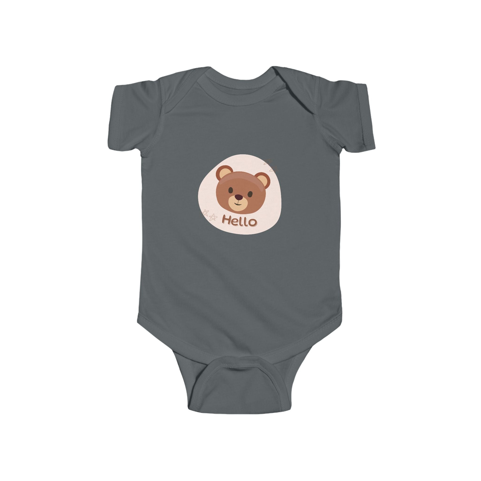 Hello Bear Infant Bodysuit, Cute Designs, Gift for Baby, Comfortable, Baby Shower Gift, Newborn Outfit, Baby Clothing