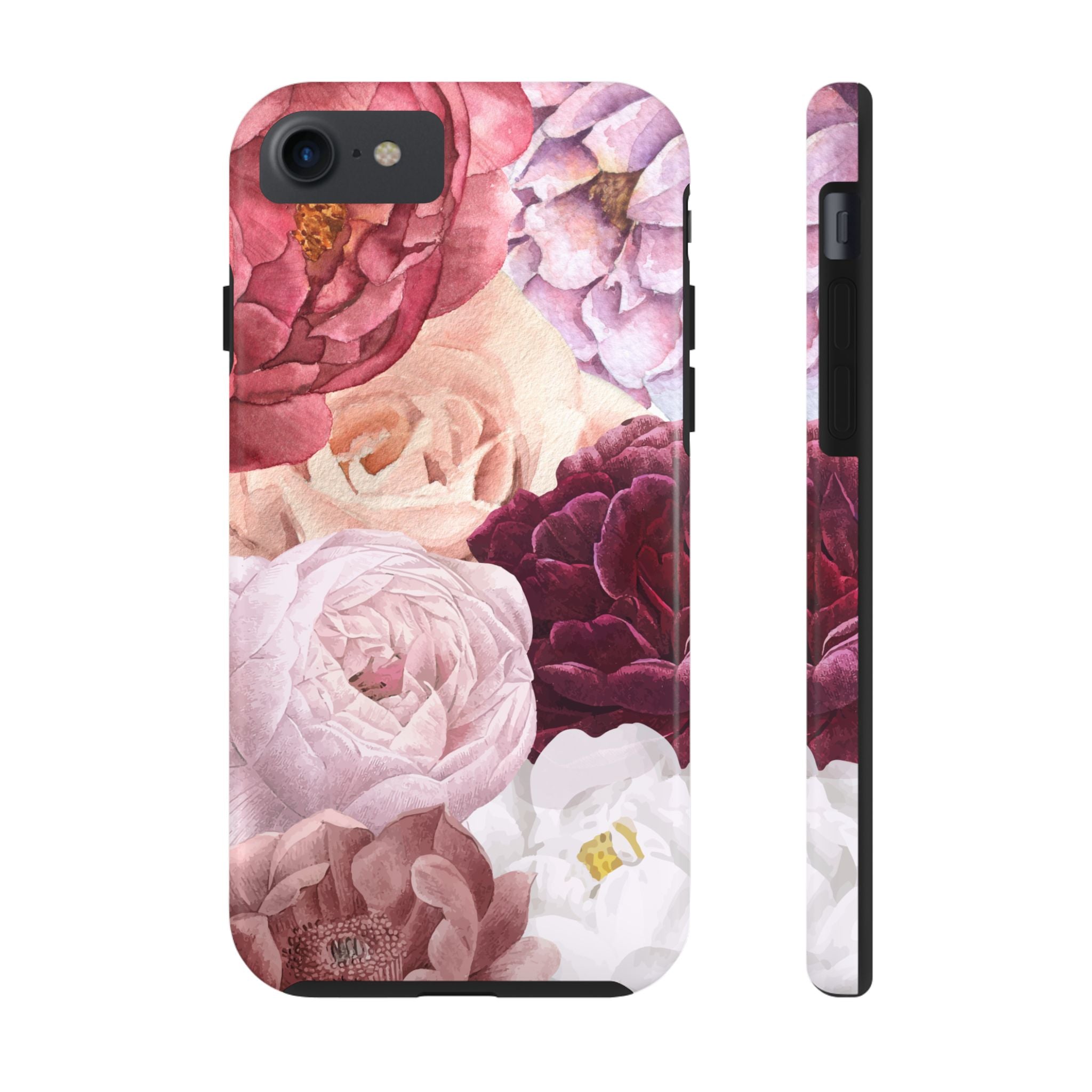 Pink Purple Watercolor Flower, Elegant Phone Cases, Stylish Phone Covers, Chic Phone Protectors, Fashionable Case for Her, Trendy Smartphone Accessories