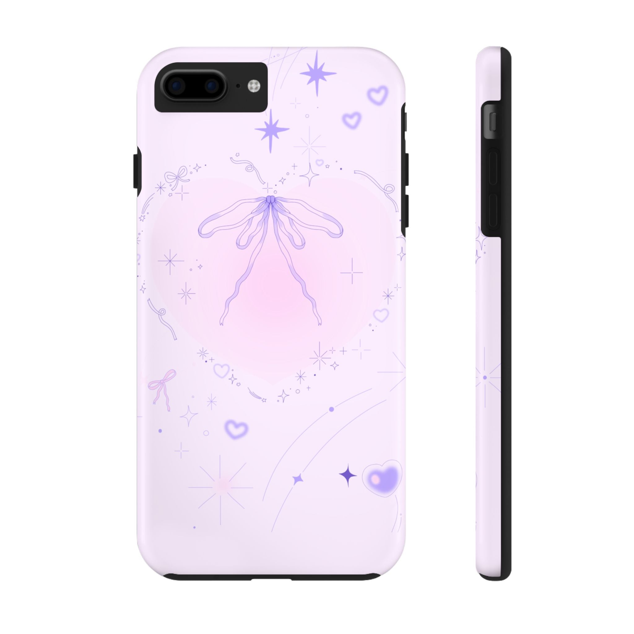 Pink Purple Delicate Fine Line Design, Elegant Phone Cases, Stylish Phone Covers, Chic Phone Protectors, Fashionable Case for Her, Trendy Smartphone Accessories