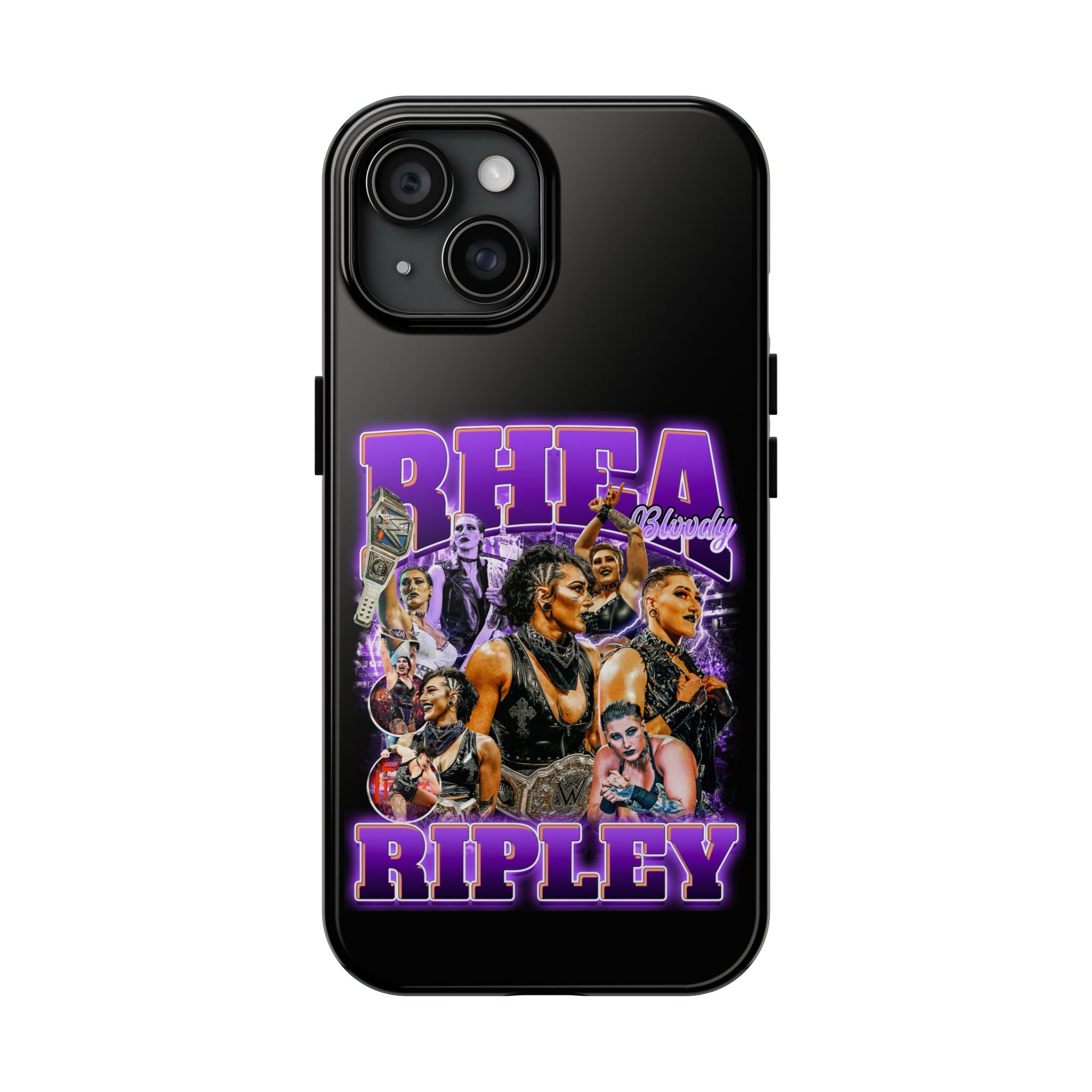 Rhea Ripley Graphic Portrait Design, iPhone and Samsung Case Cool Graphic Sports Fan Phone Case