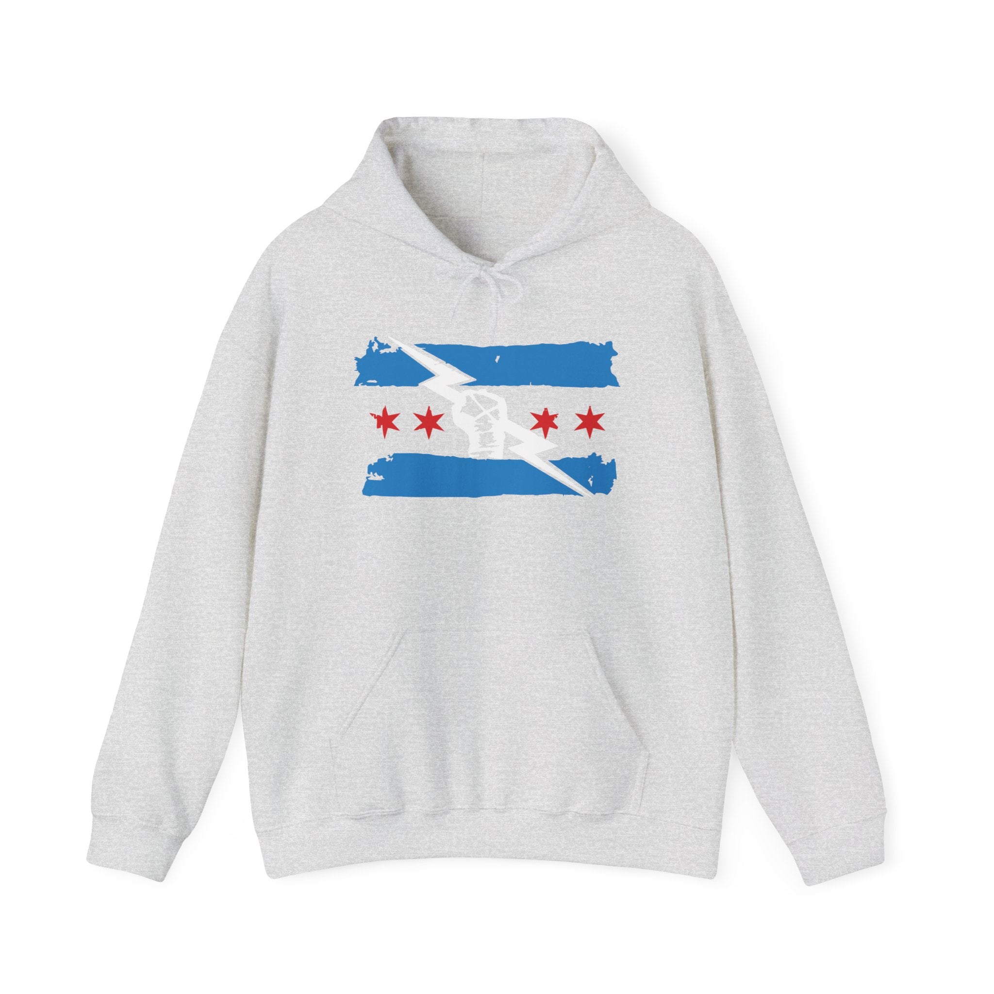 CM Punk Flag Blue-White Design Hoodies, Gift for Her - Gift for Him, Sports Fan Wrestling Unisex Hooded Sweatshirt, Casual Outwear