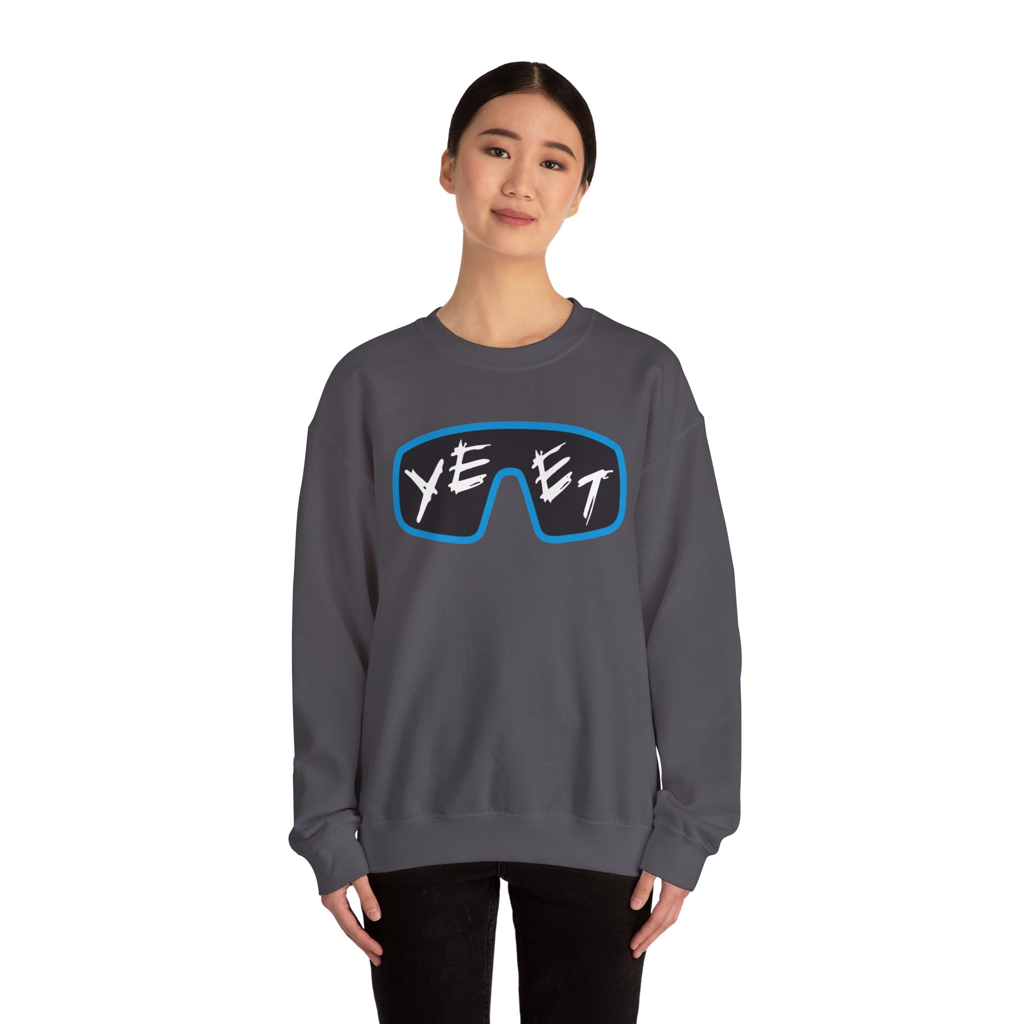 Yeet Glasses Sweatshirt, Wrestling Fan Unisex Sweatshirt - Gift for Him or Her, Casual Outwear, Heavy Blend Crewneck Sweatshirt