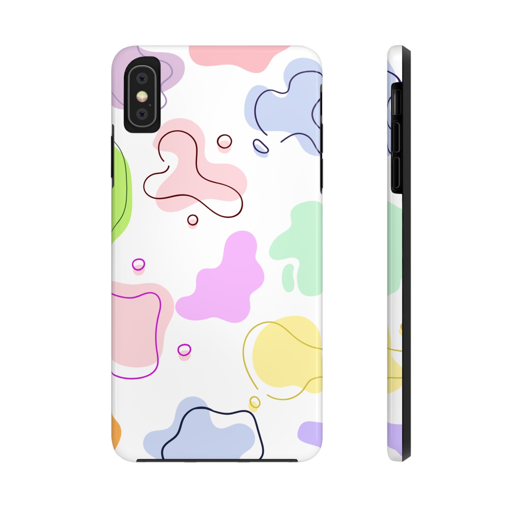 Colorful Pastel Abstract Patern, Elegant Phone Cases, Stylish Phone Covers, Chic Phone Protectors, Fashionable Case for Her, Trendy Smartphone Accessories