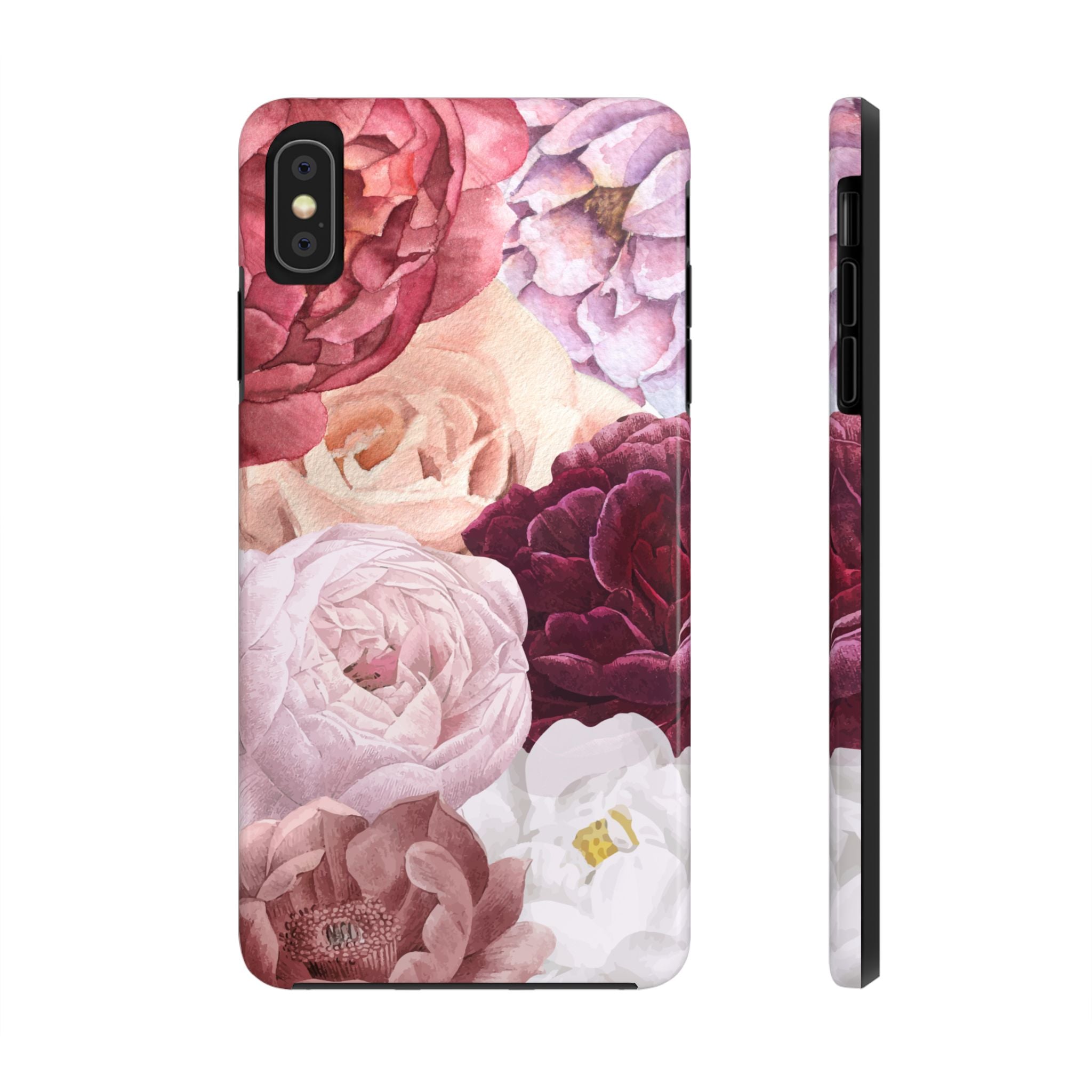 Pink Purple Watercolor Flower, Elegant Phone Cases, Stylish Phone Covers, Chic Phone Protectors, Fashionable Case for Her, Trendy Smartphone Accessories