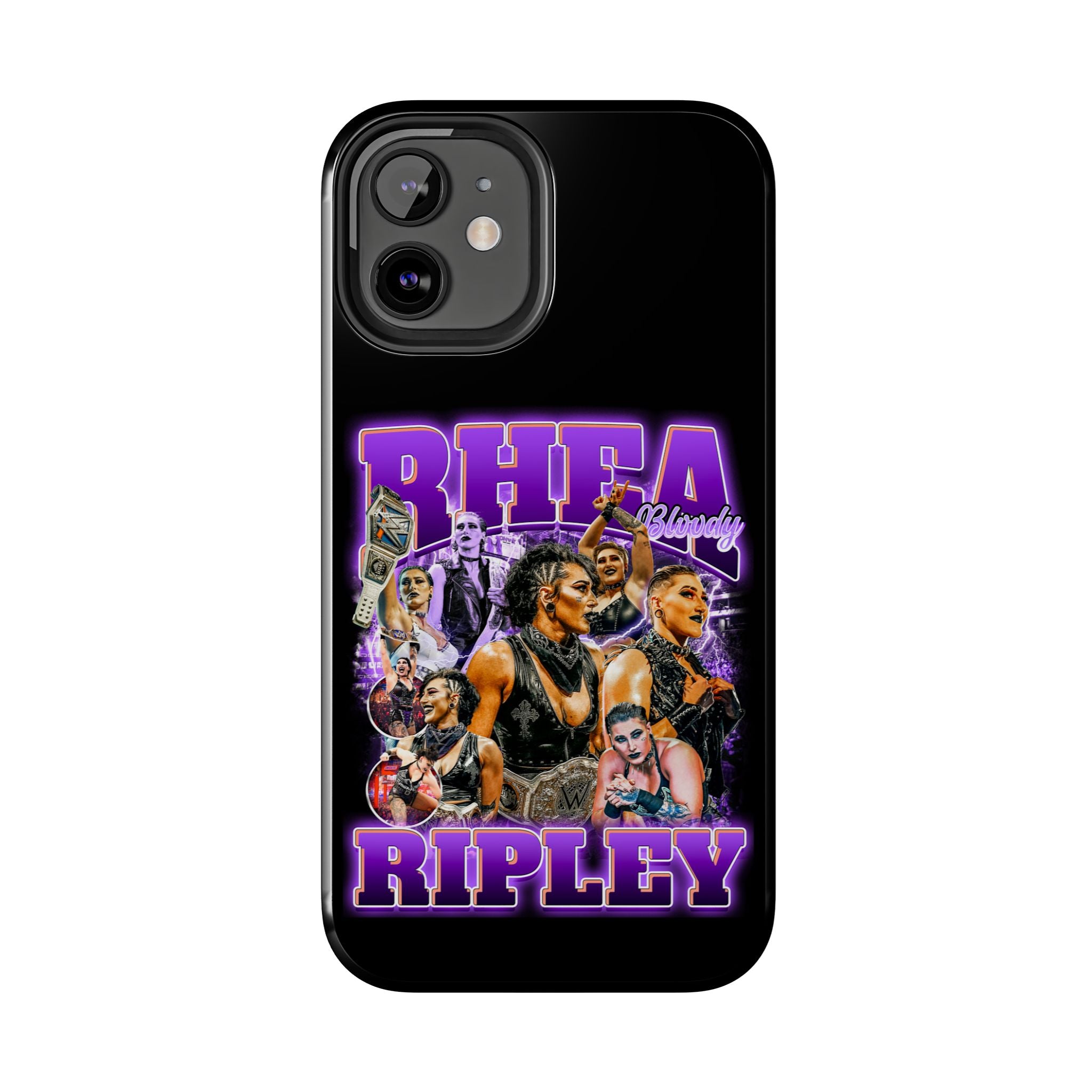 Rhea Ripley Graphic Portrait Design, iPhone and Samsung Case Cool Graphic Sports Fan Phone Case