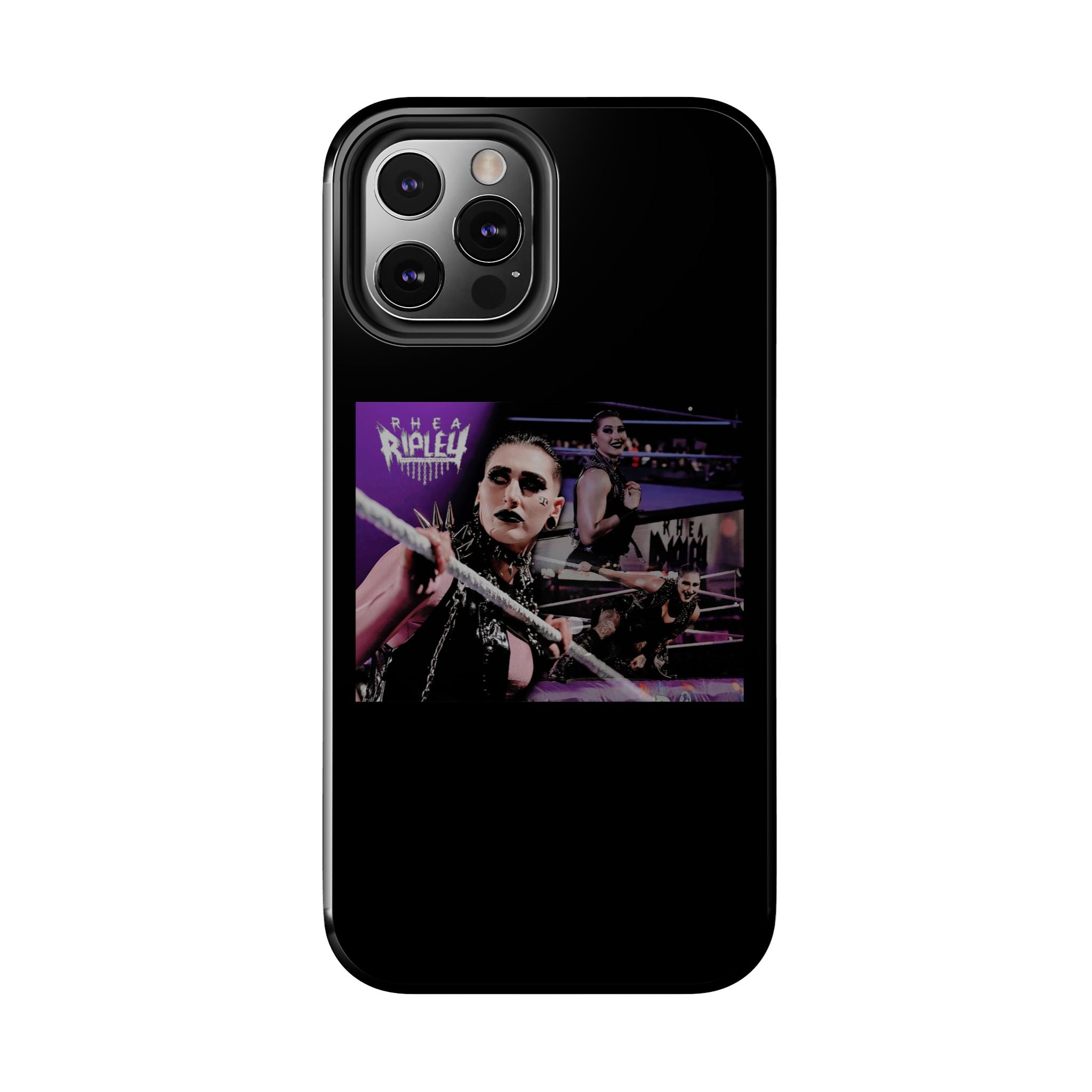 Rhea Ripley Wrap Graphic Portrait Design, iPhone and Samsung Case Cool Graphic Sports Fan Phone Case