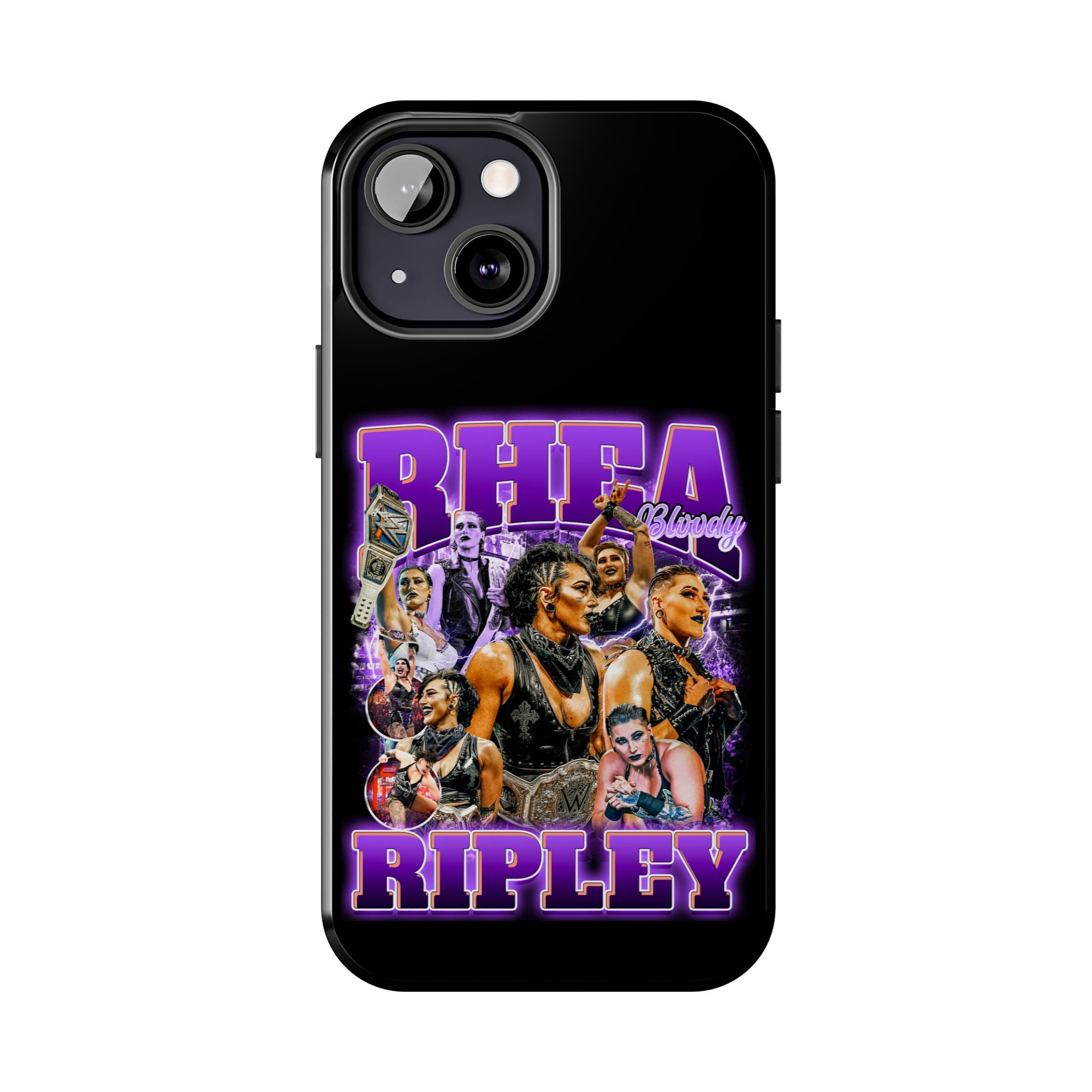 Rhea Ripley Graphic Portrait Design, iPhone and Samsung Case Cool Graphic Sports Fan Phone Case