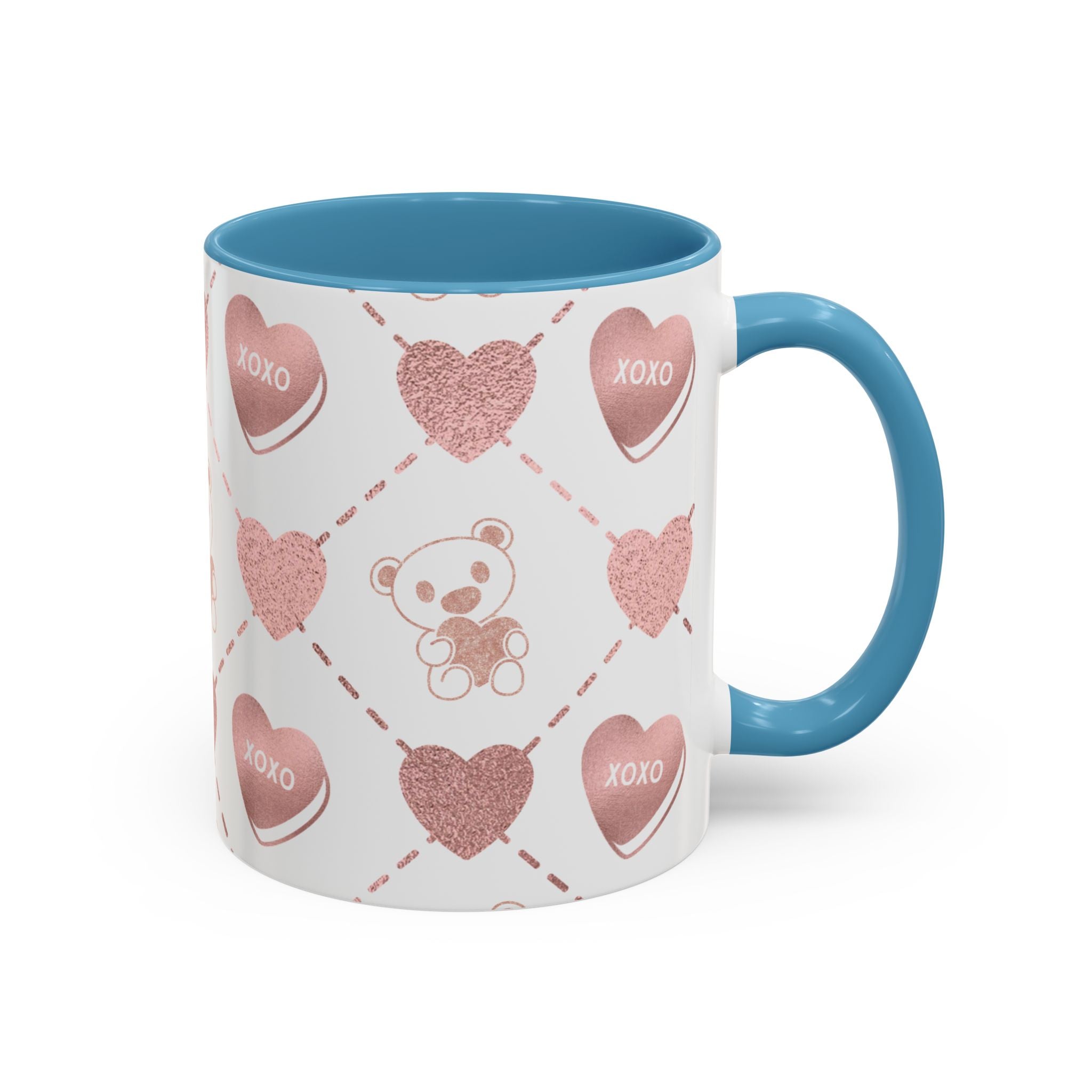 Pink Valentine's Design,  Holiday Drinkware, Valentines, Christmas Birthday Gifts for Couples, Her Boyfriend Girlfriend, Coffee Mug for Valentines Day,