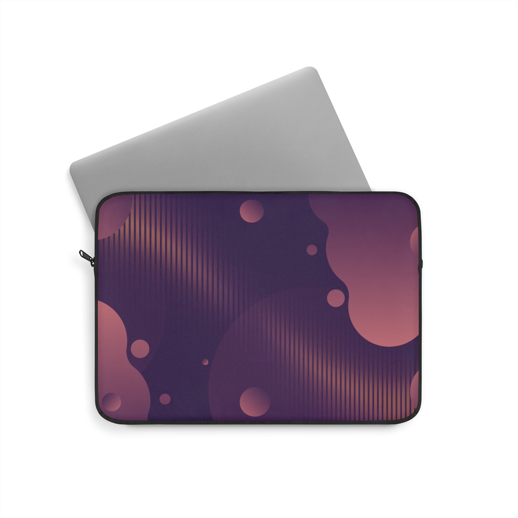 Purple & Orange Gradient Laptop Carrying Case, Computer Sleeve | Patchwork Cottage, Laptop Sleeve - Valentine's Day Gift