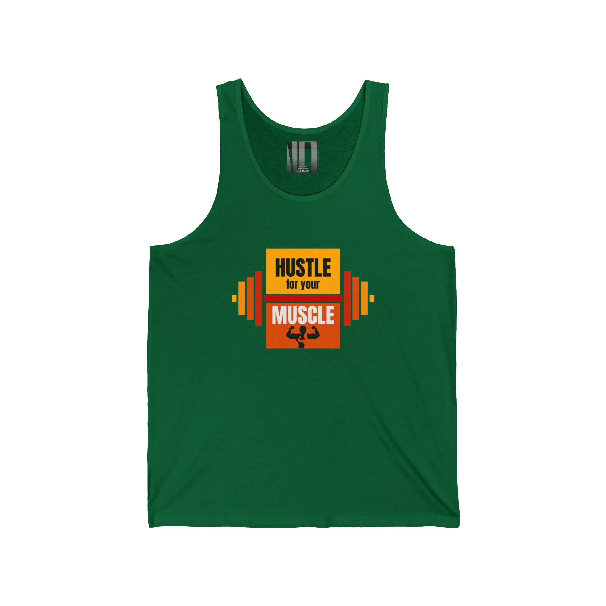 Hustle for Your Muscle, Gym Dudes Tank Top, Workout Sleeveless Shirt, Fitness Muscle Tee, Athletic Unisex Jersey Tank, Bodybuilding Tank, Exercise Vest