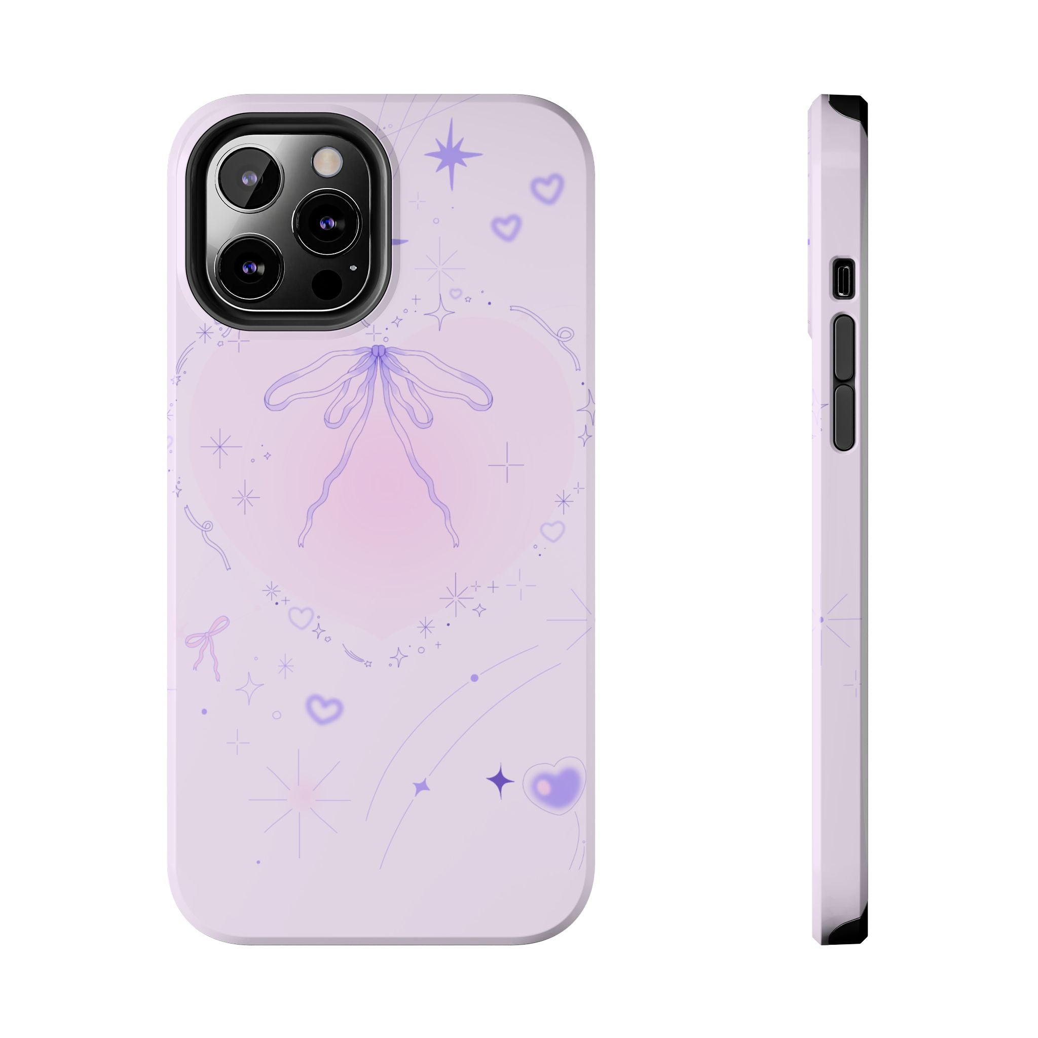 Pink Purple Delicate Fine Line Design, Elegant Phone Cases, Stylish Phone Covers, Chic Phone Protectors, Fashionable Case for Her, Trendy Smartphone Accessories