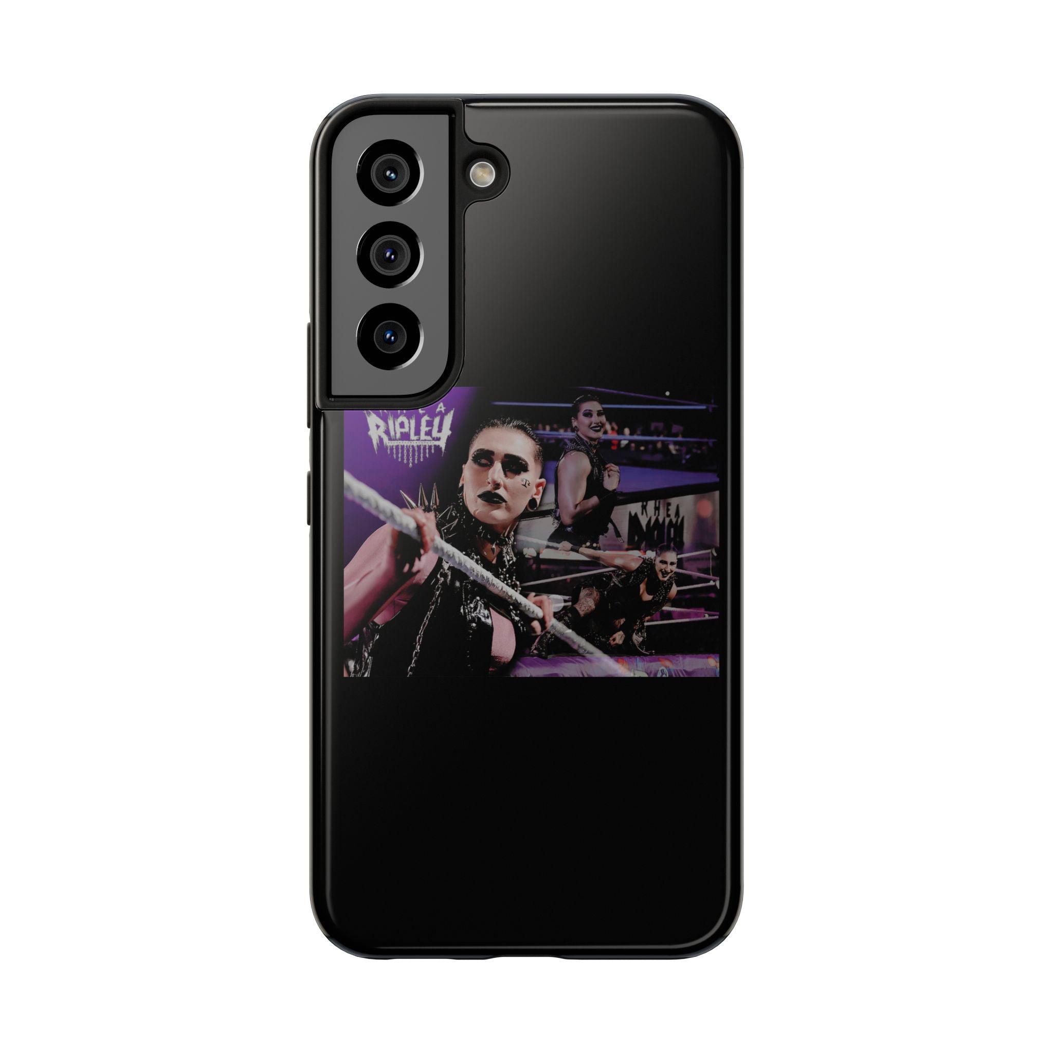 Rhea Ripley Wrap Graphic Portrait Design, iPhone and Samsung Case Cool Graphic Sports Fan Phone Case