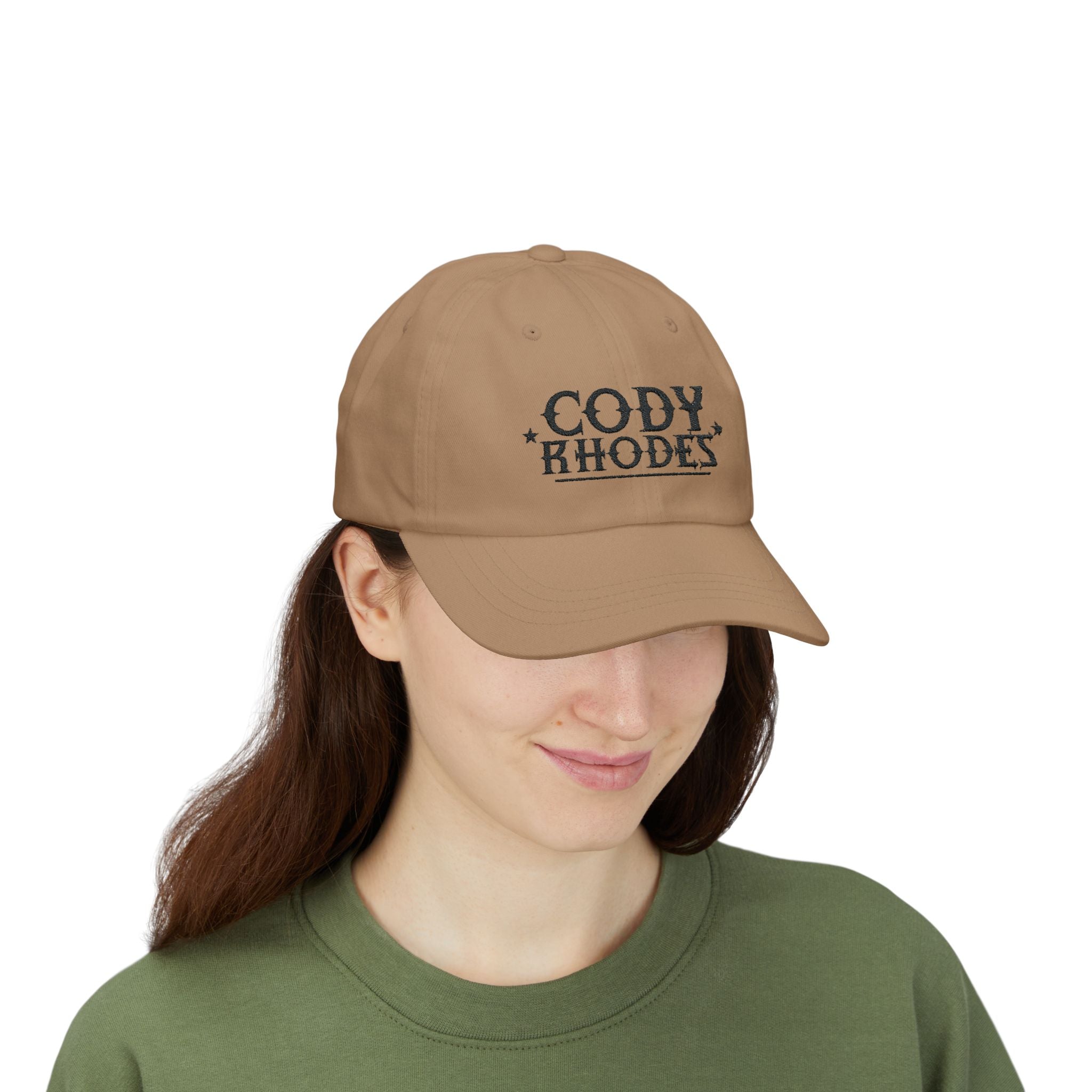 Cody Rhodes Black Text Graphic Design, Sports Fan, Wrestling Dad Cap for Her and Him - Unisex Classic