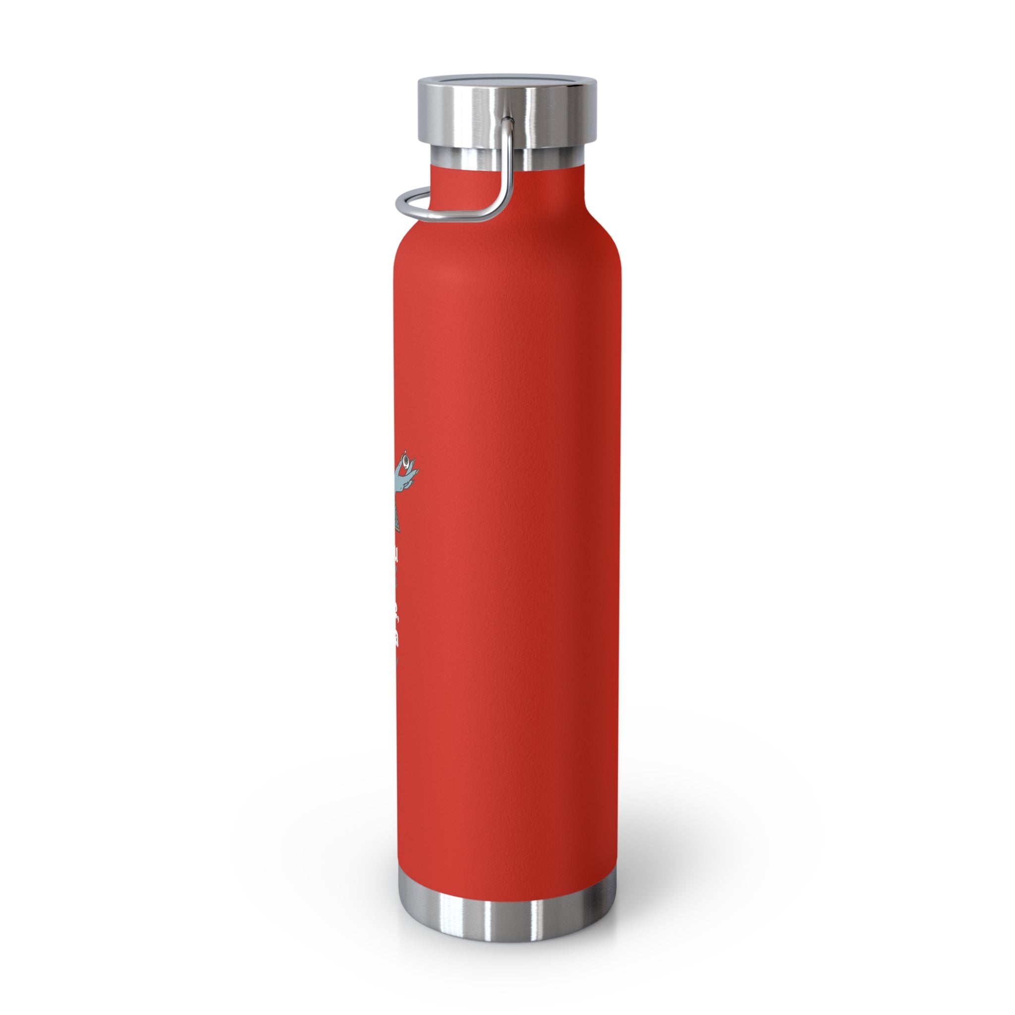 "If You Look at Me Take A Sip"  Copper Water Bottle, Inspirational Quote, Gift Tumbler, 22oz, Motivational Drinkware, Stainless Steel Thermos