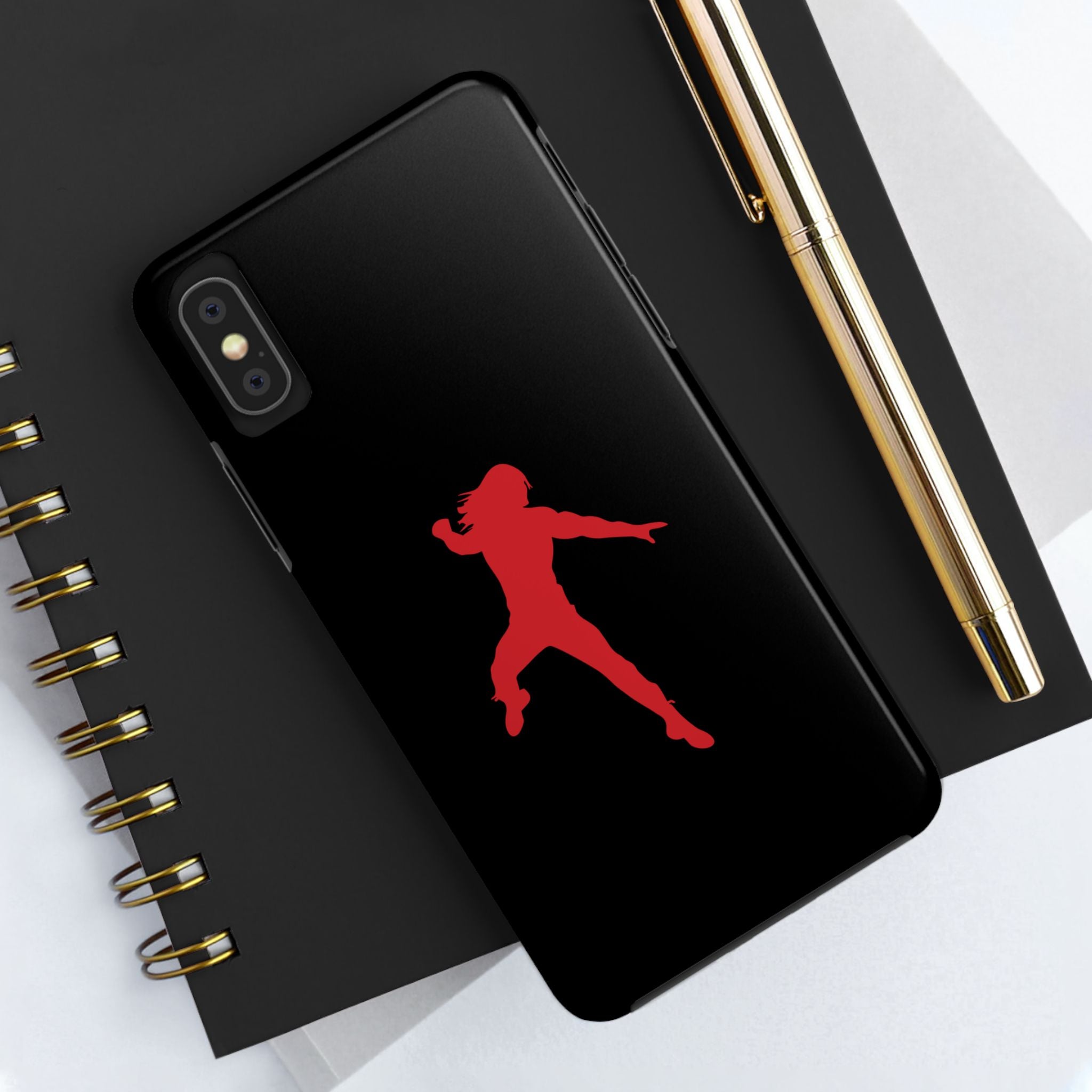 Roman Reigns Jump Red Graphic Design, iPhone and Samsung Case Cool Graphic Sports Fan Phone Case