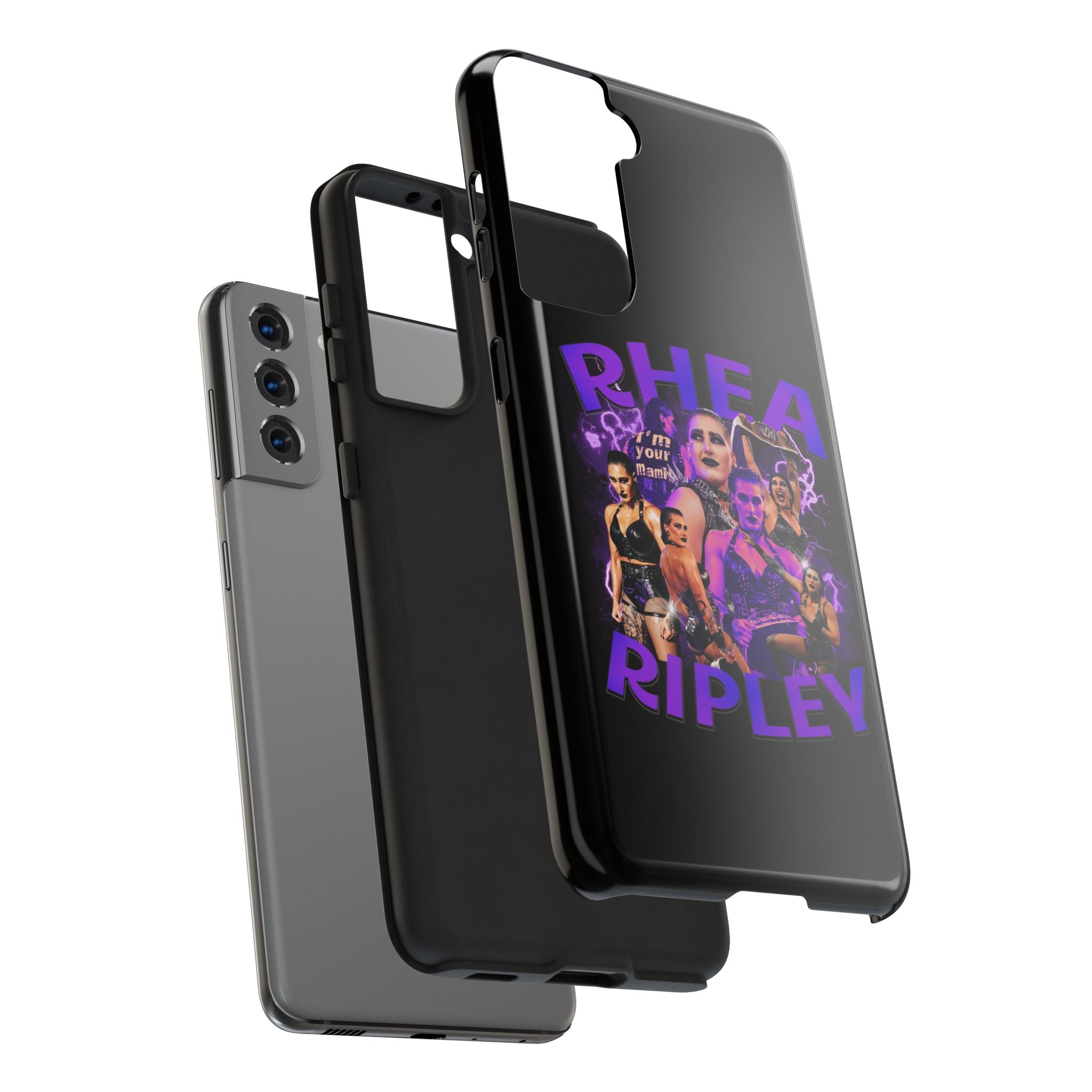 Rhea Ripley Graphic Portrait Design, iPhone and Samsung Case Cool Graphic Sports Fan Phone Case