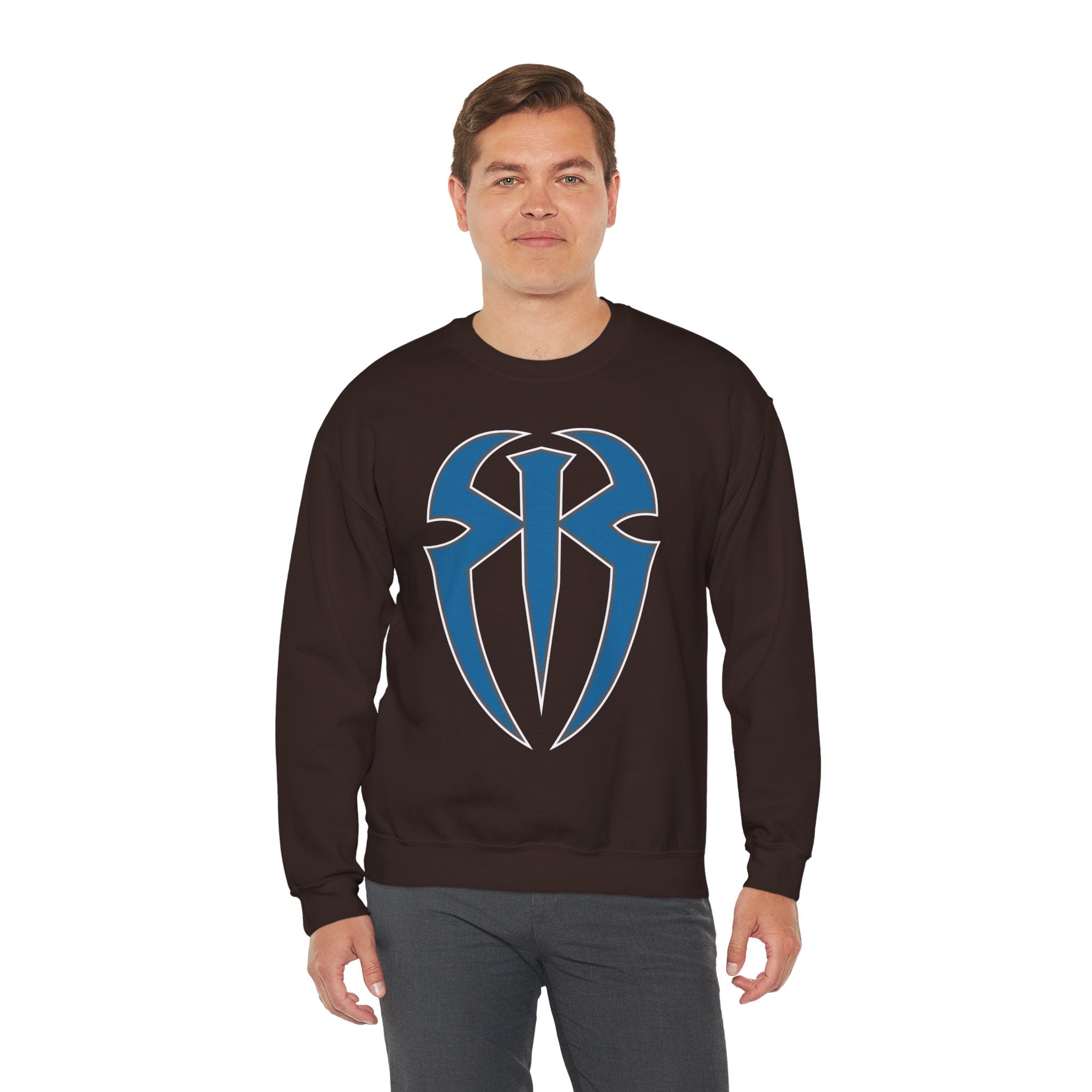 Roman Reigns Cool Graphic Design, Wrestling Fan Unisex Sweatshirt - Gift for Him or Her, Casual Outwear, Heavy Blend Crewneck Sweatshirt